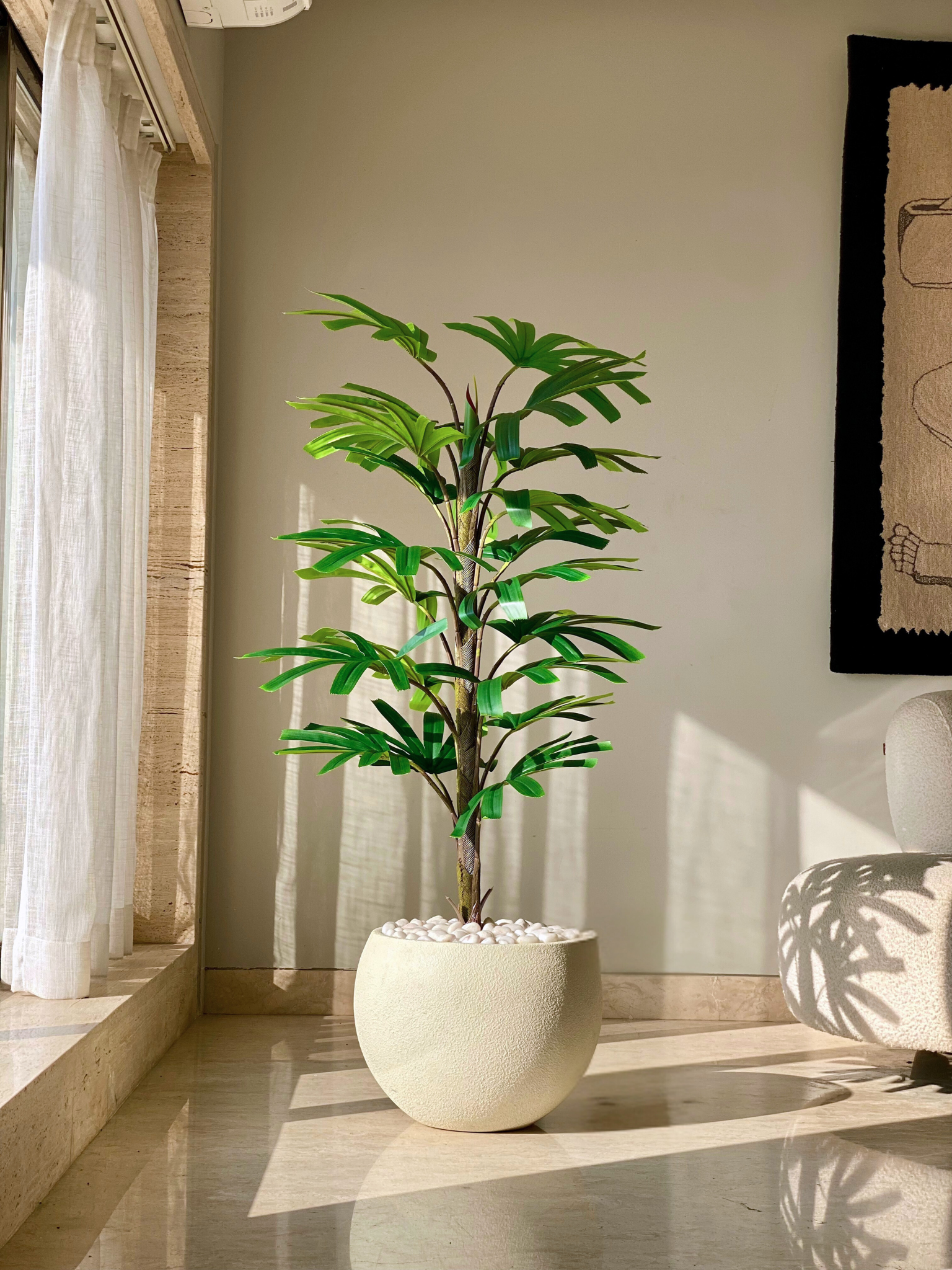 Artificial Rhapis Palm Plant - 5 Feet