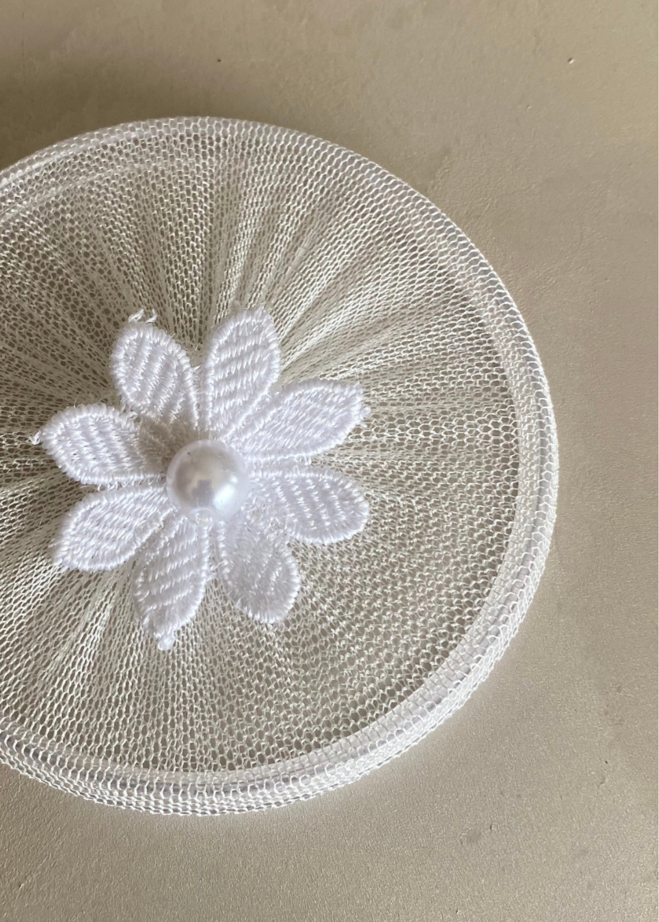 White Mesh Glass Cover - (Set Of 6)
