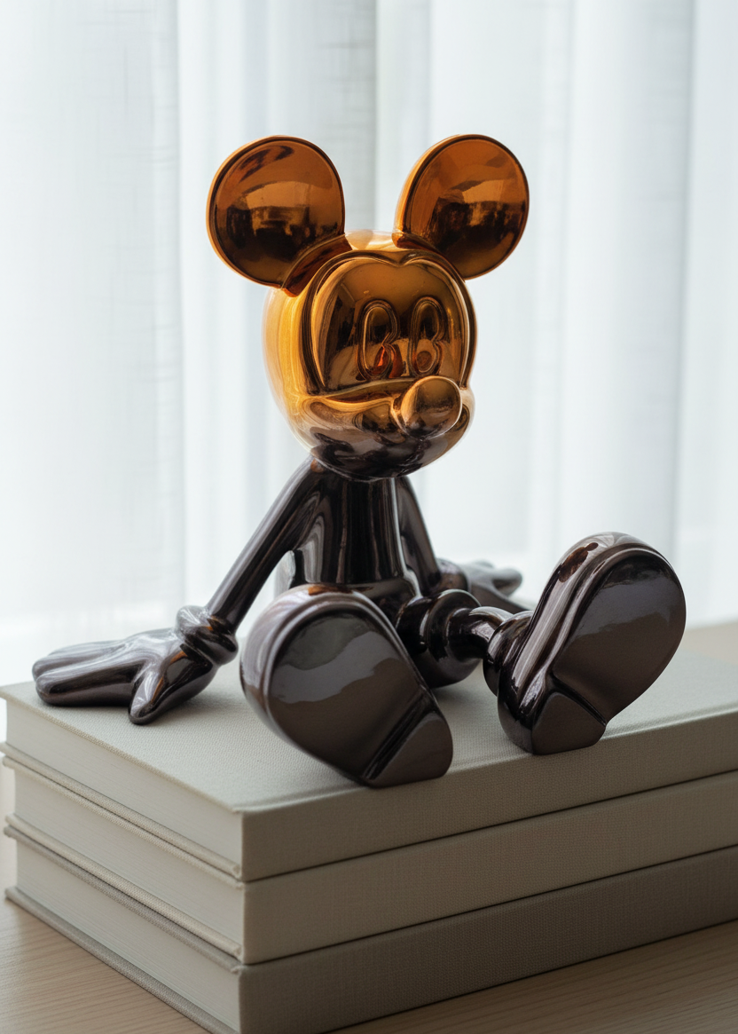 Metallic Micky Mouse Artefact - Medium