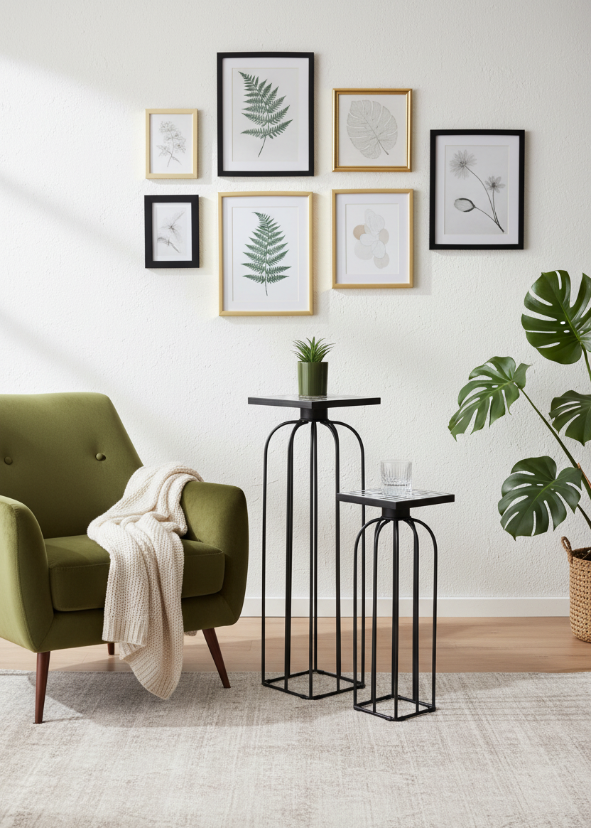 Belgrade Square Tables - Set Of 2