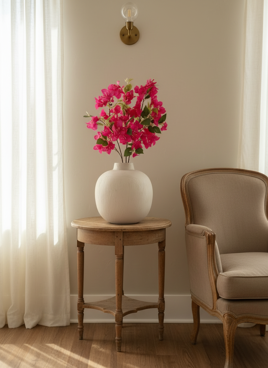 Artificial Bougainvillea Stem - Pink (Set of 3)