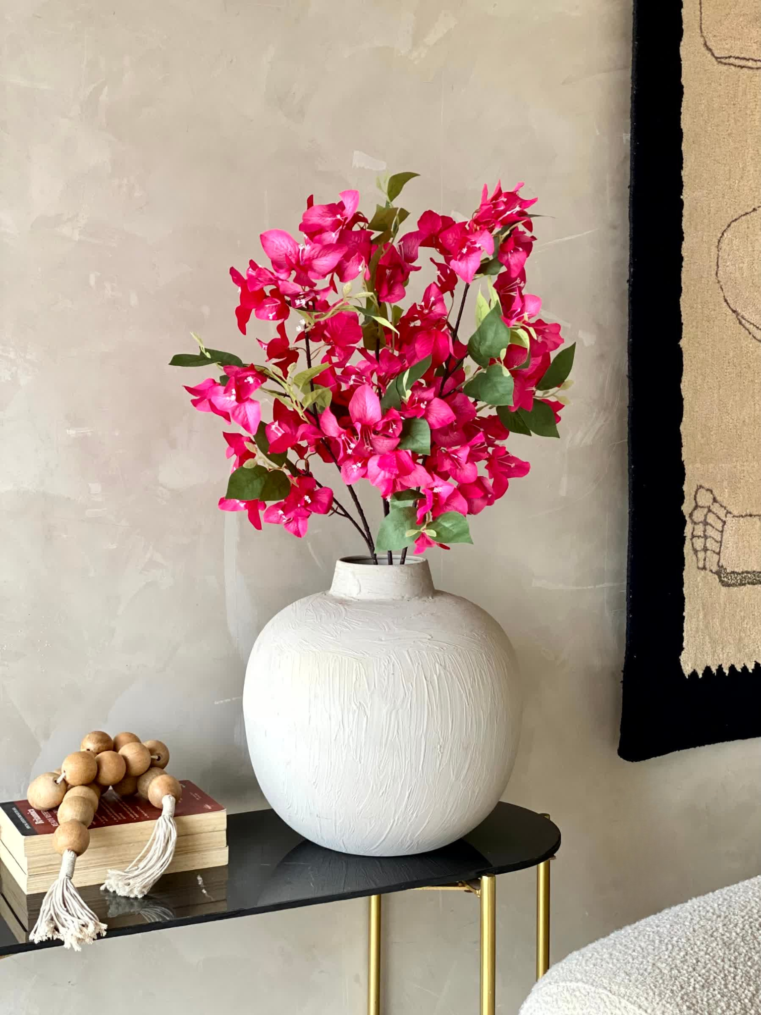 Artificial Bougainvillea Stem - Pink (Set of 3)