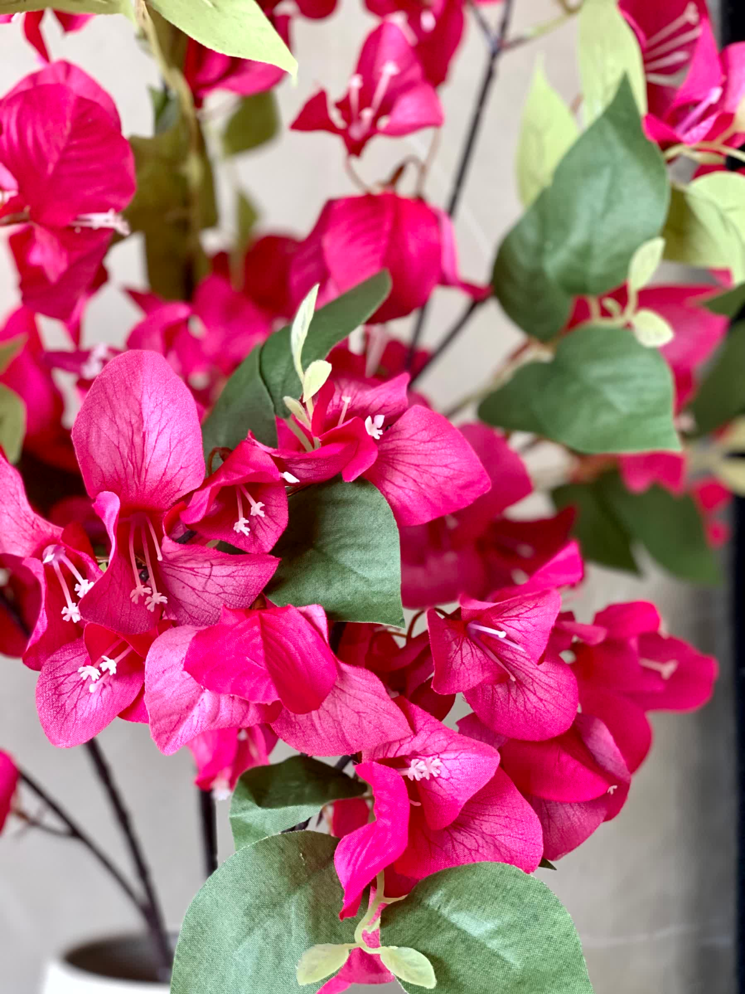 Artificial Bougainvillea Stem - Pink (Set of 3)