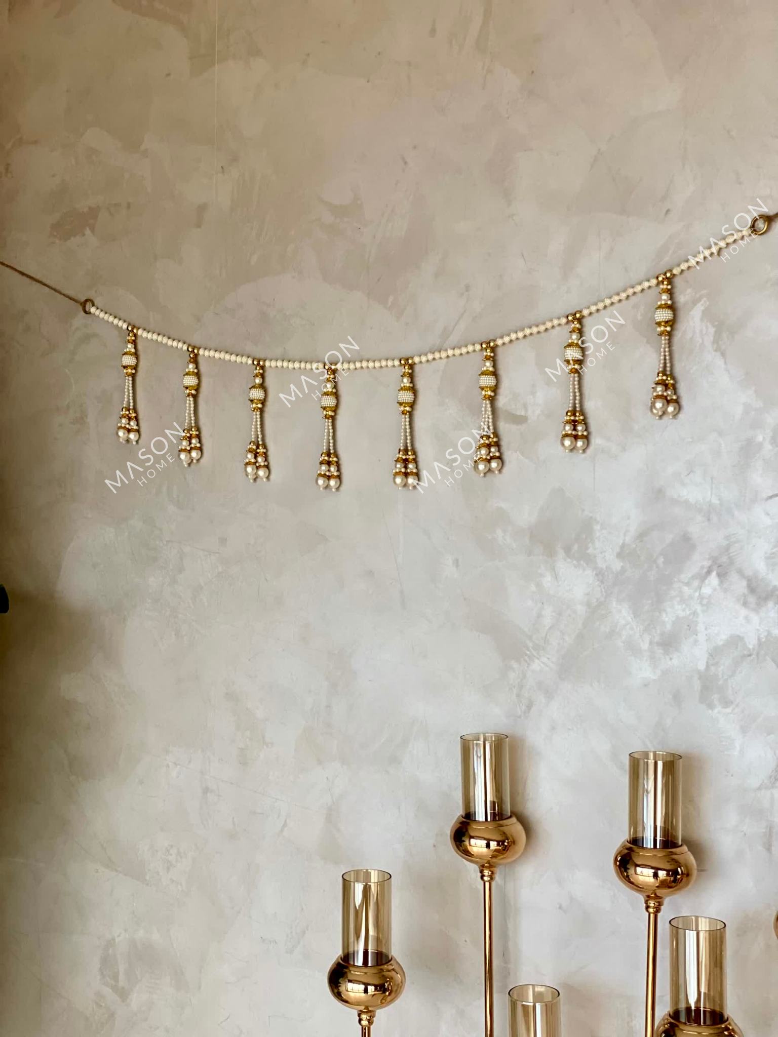 Festive Ivory Pearl Toran