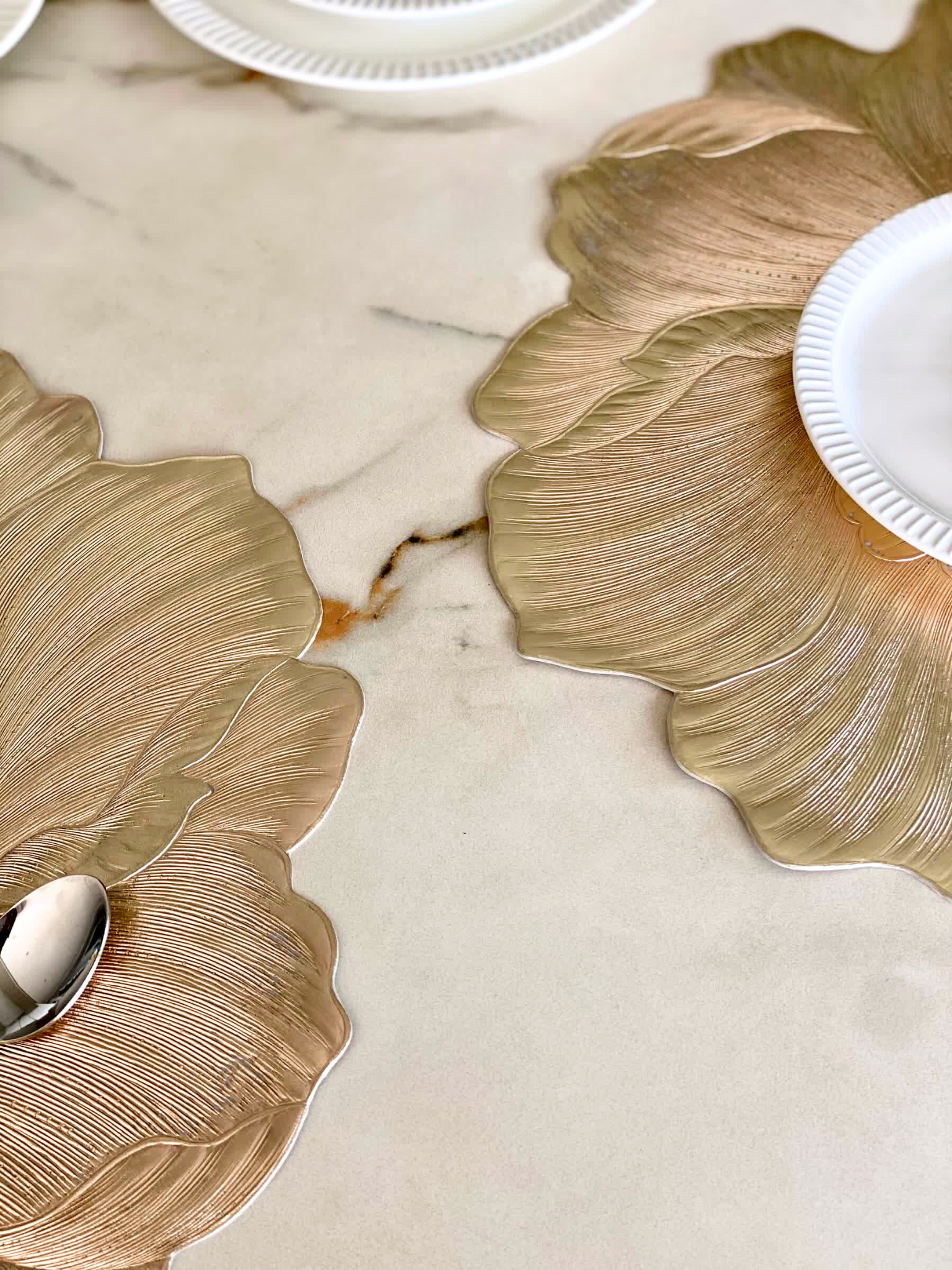 Floret Table Mats - Gold (Set of 6)