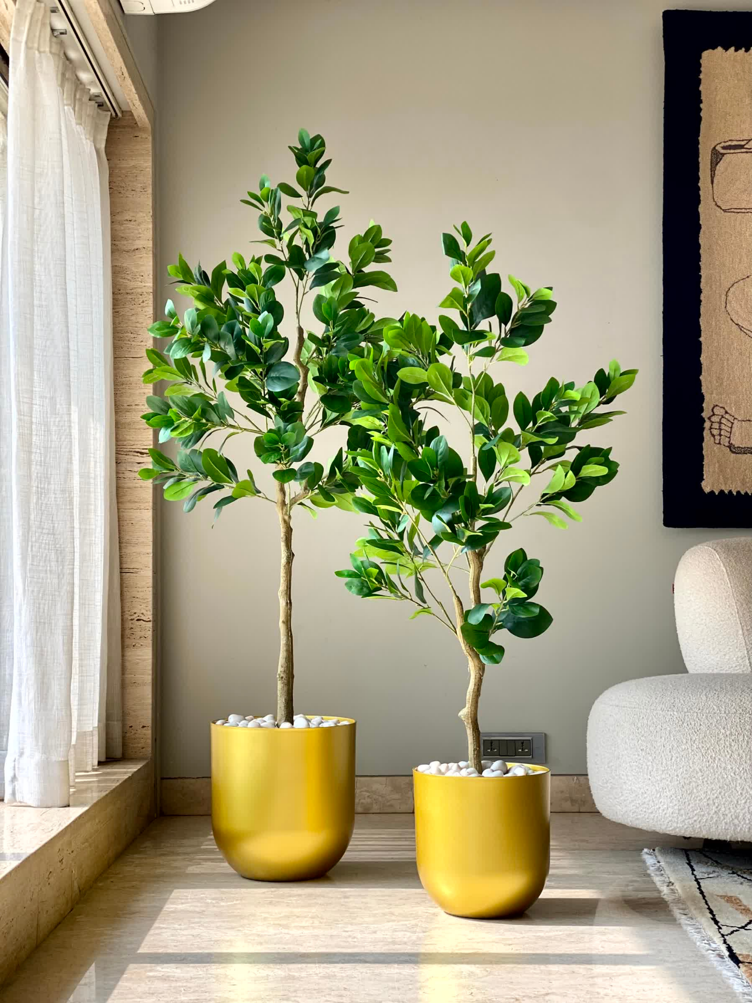Artificial Serene Peperomia Plant  - 5 Feet