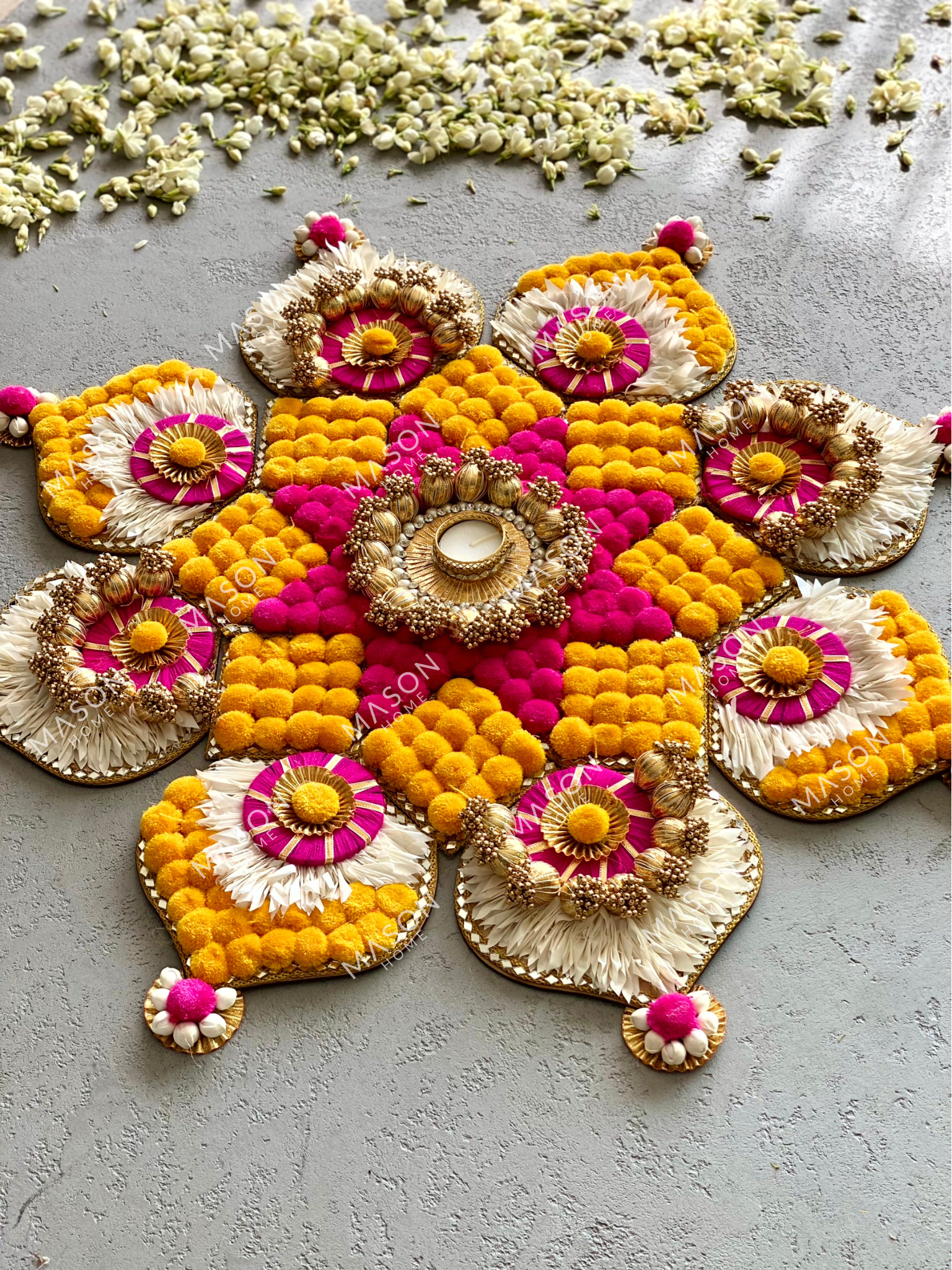 Festive Blossom Rangoli