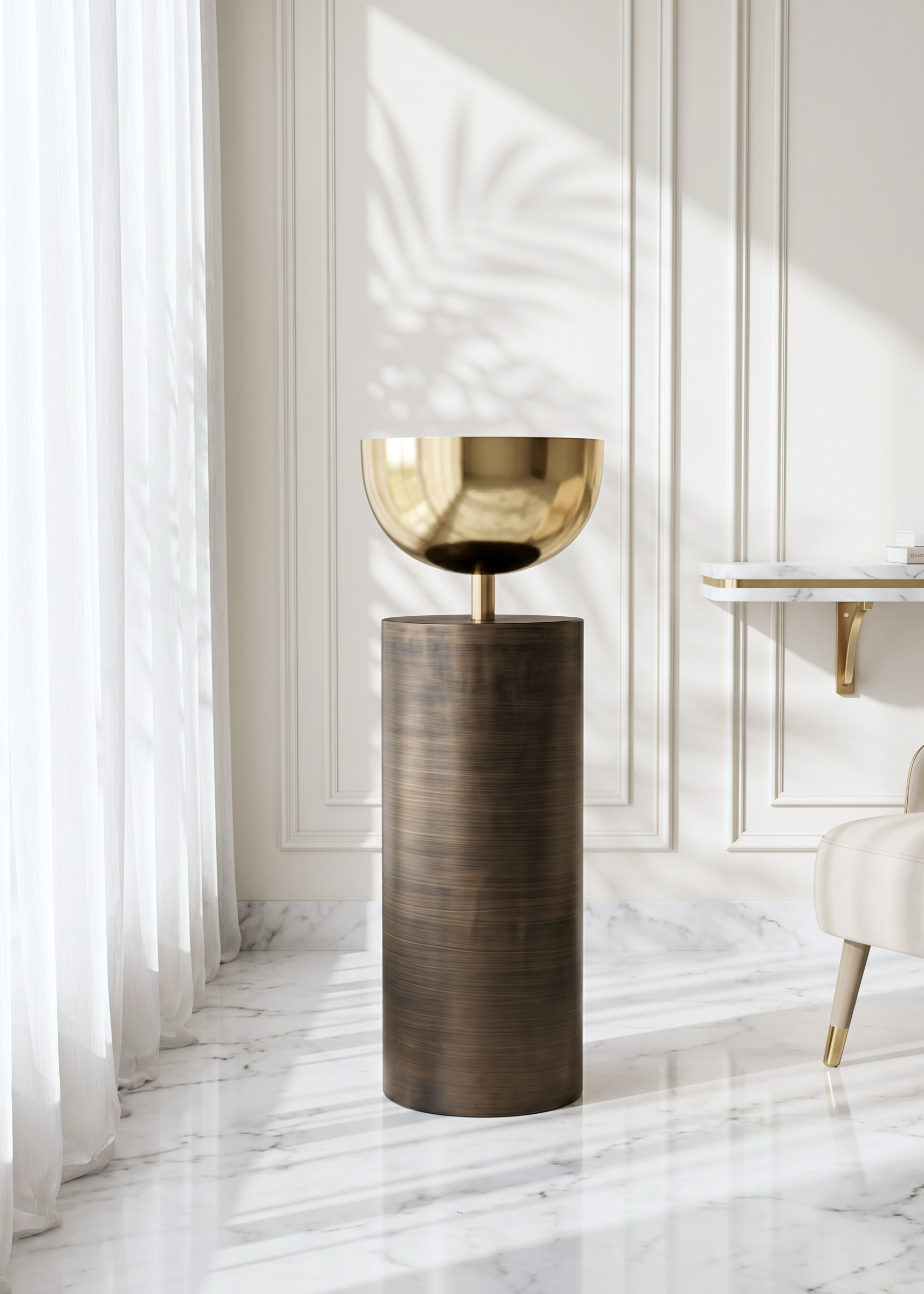 Sabi Fluted Planters - Antique Brown