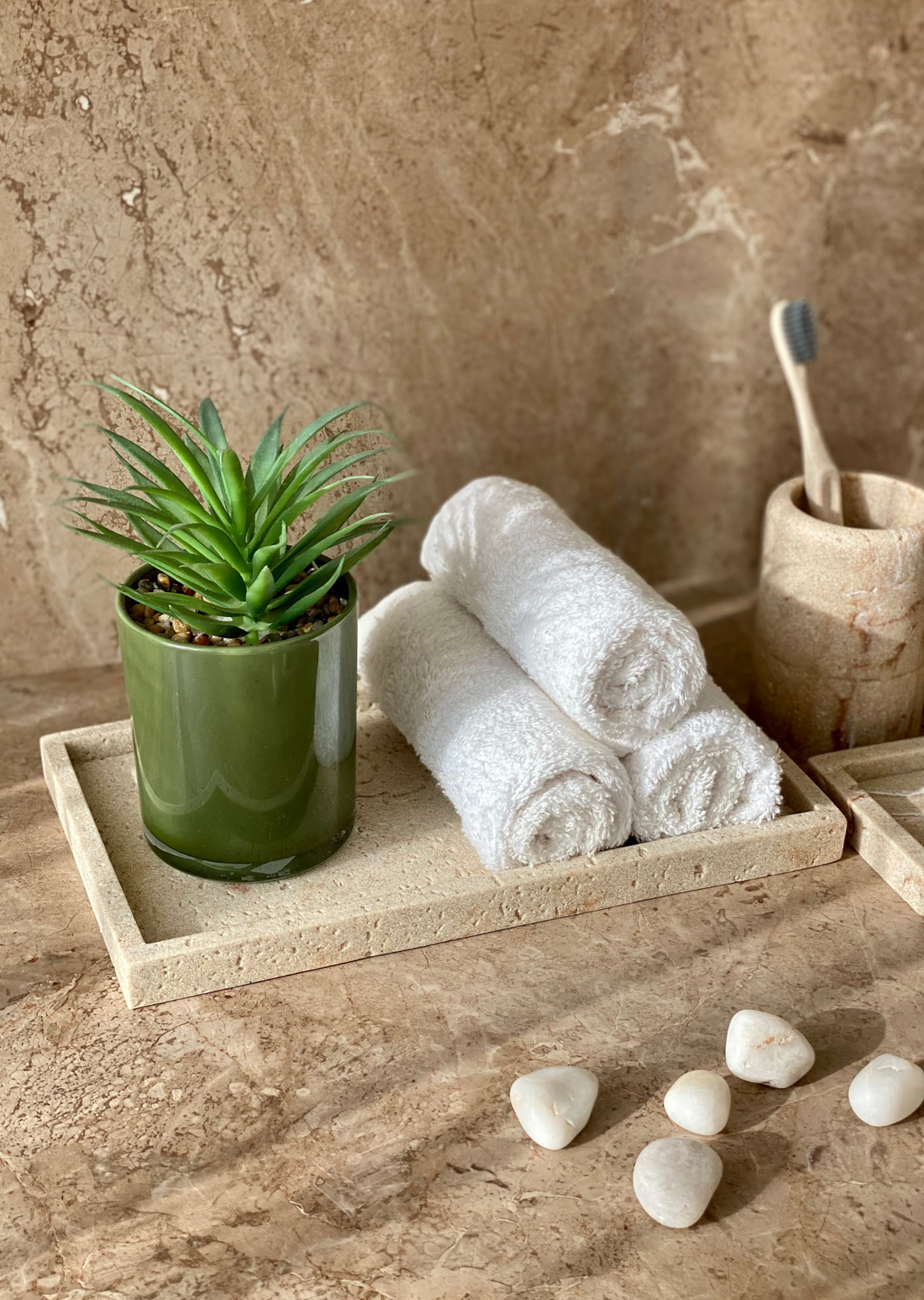 Carrara Napkin Tray - Beige