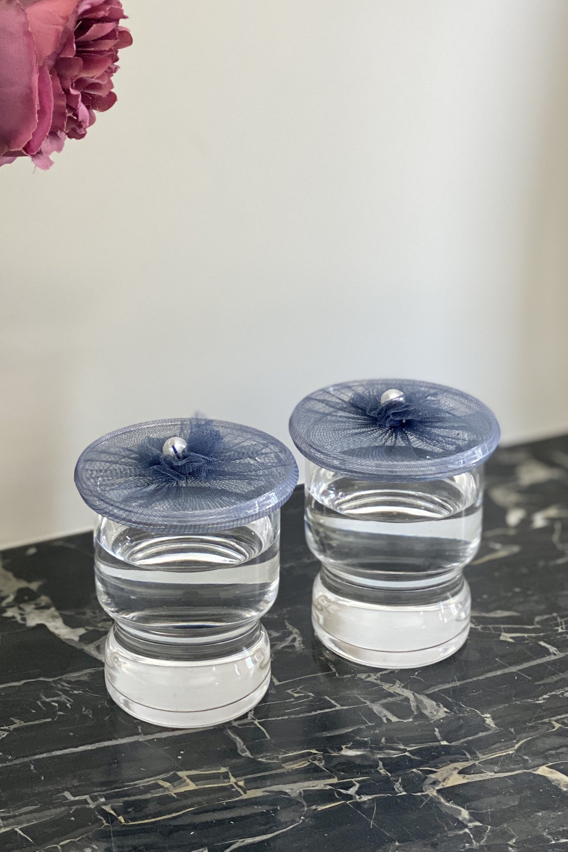Indigo Mesh Glass Cover - (Set Of 6)