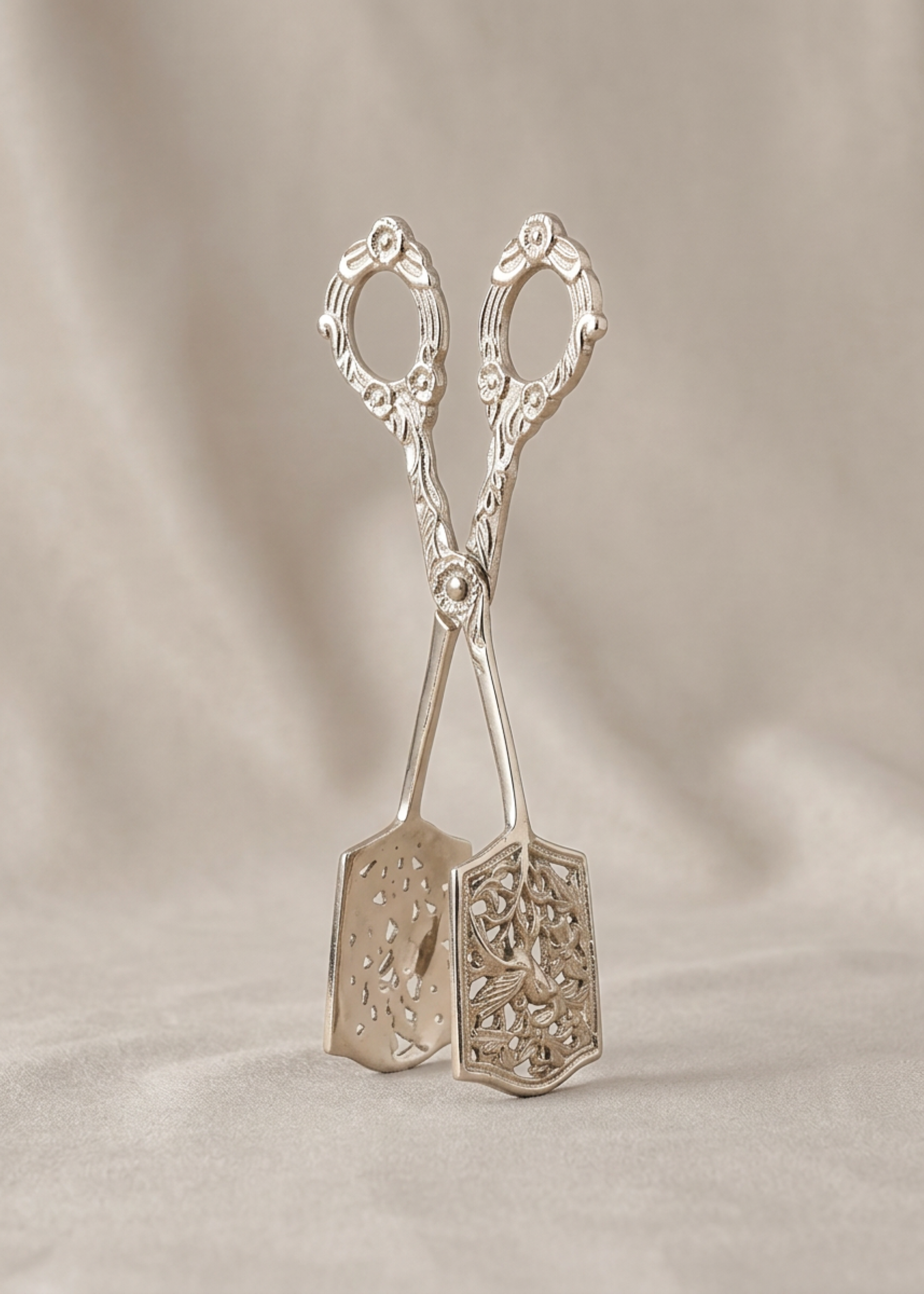 Royal Botanical Scissor Tongs - Silver