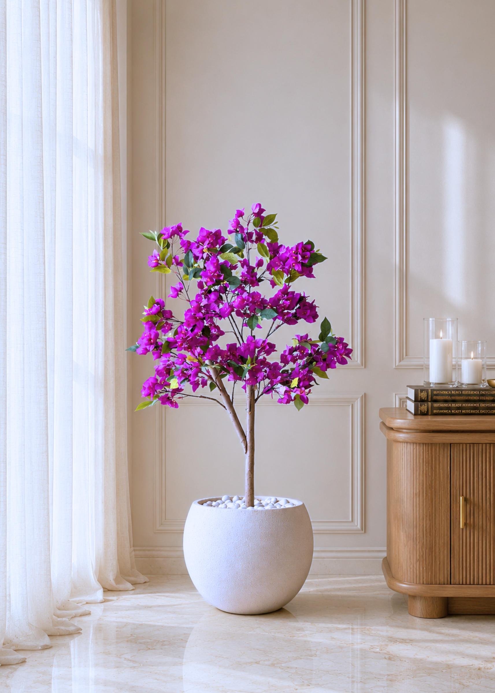 Artificial Purple Bougainvillea Plant - 4 Feet