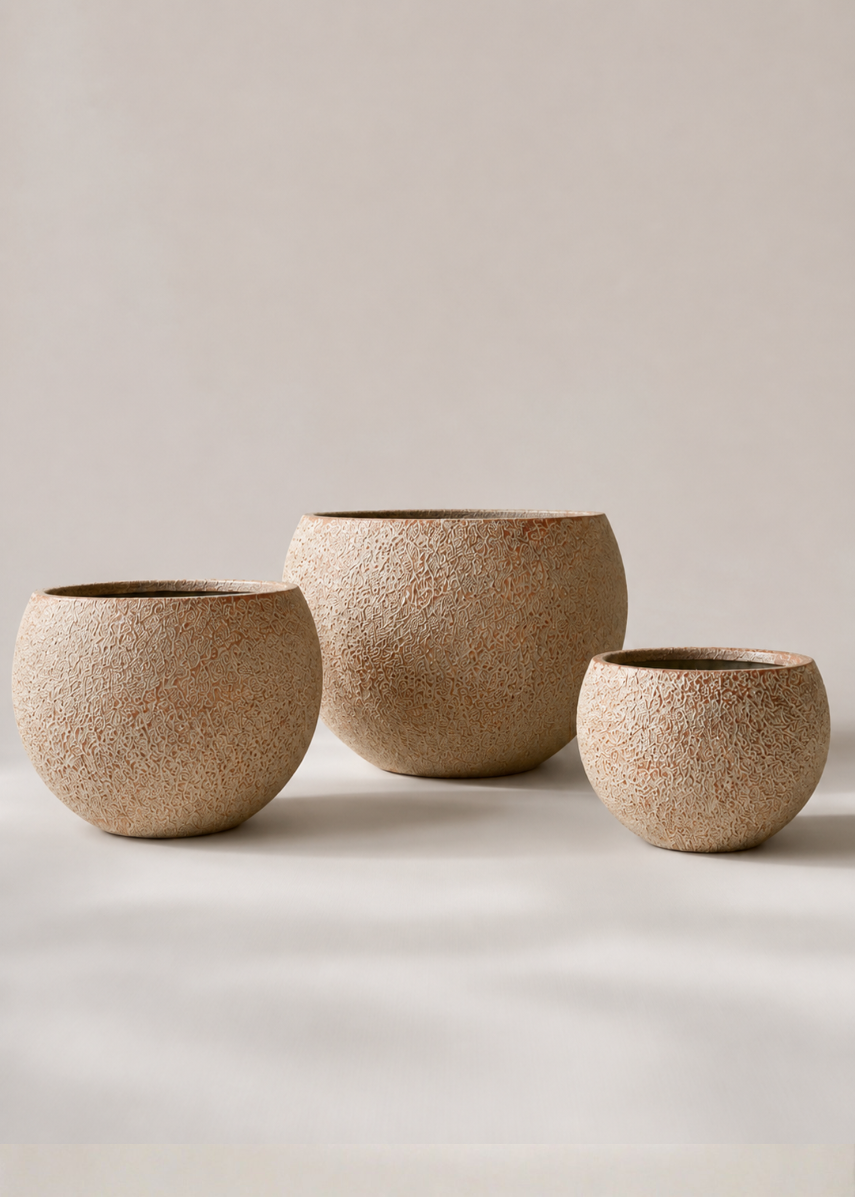 Lithos Planters - Raw Terracotta