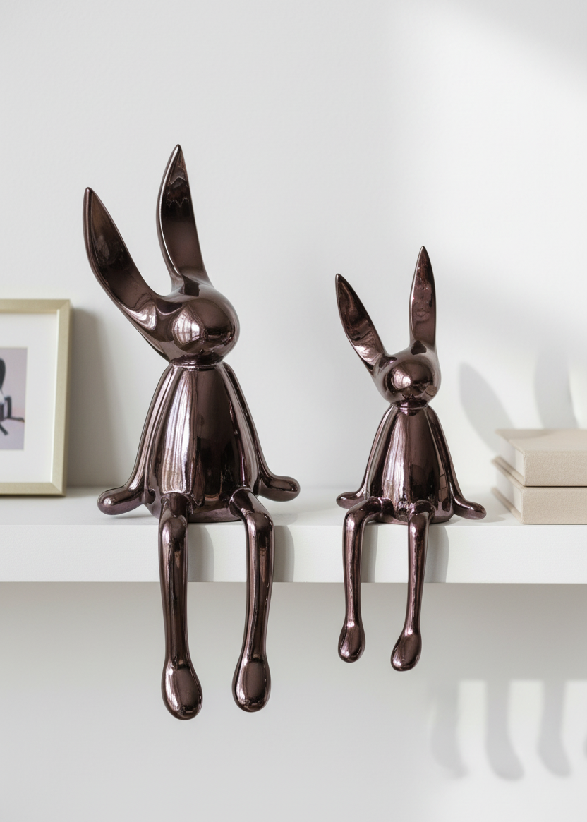 Luna Noir Bunny Duo - Set of 2