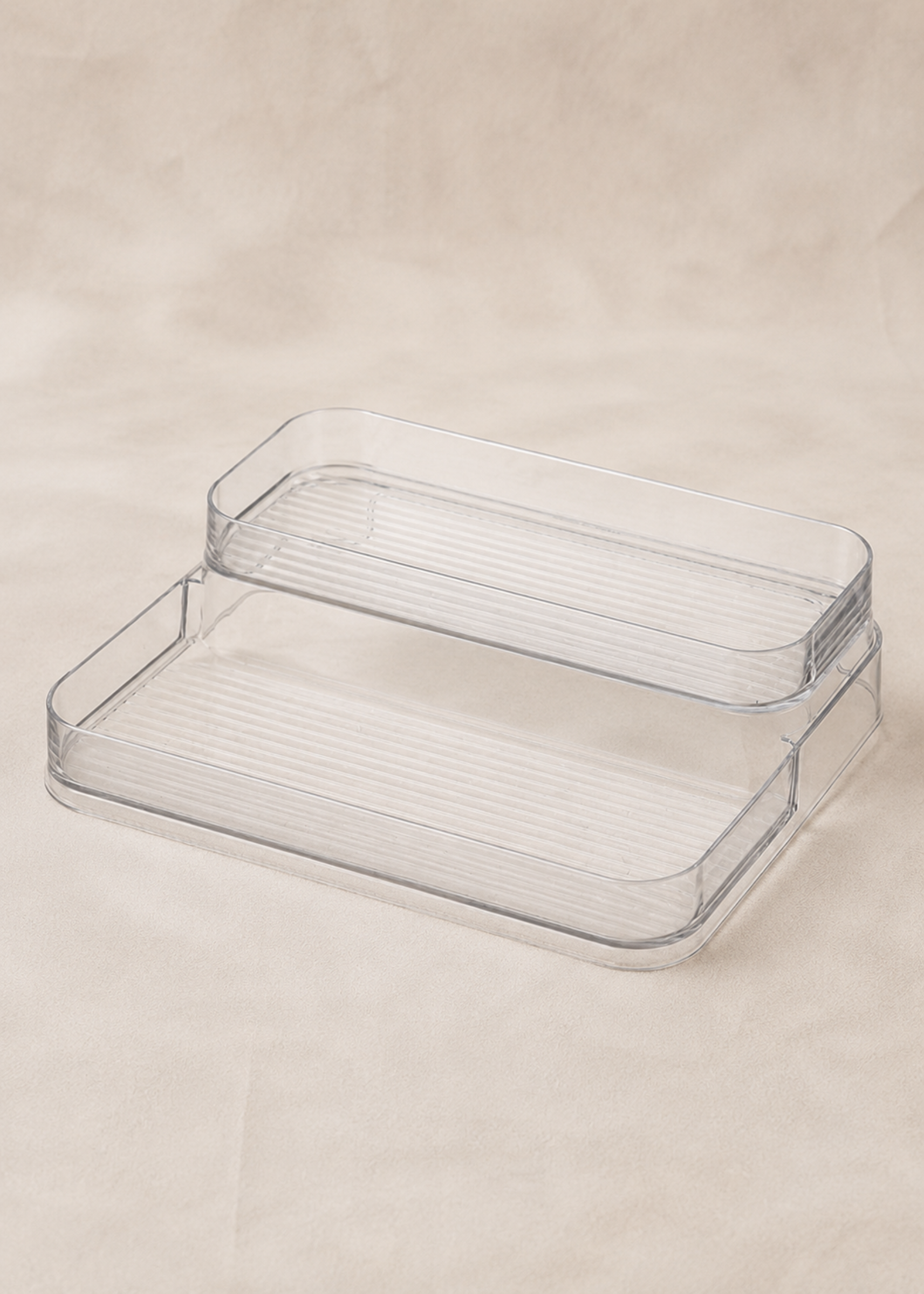 2-Tier Transparent Storage Rack
