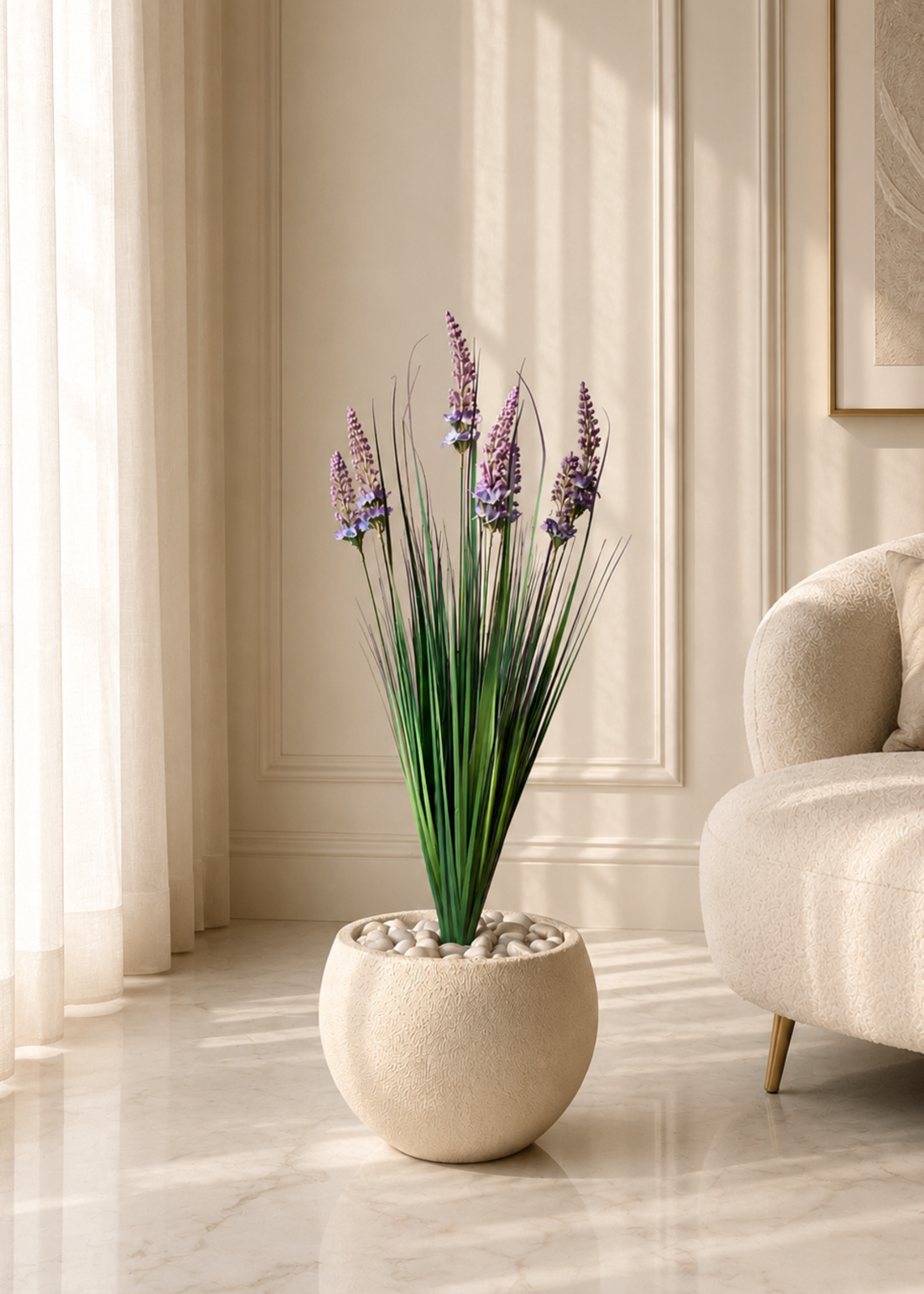 Artificial Foxtail Pampas Bunch - 3 Feet