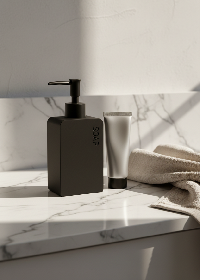 Nove Bathroom Dispenser - Black