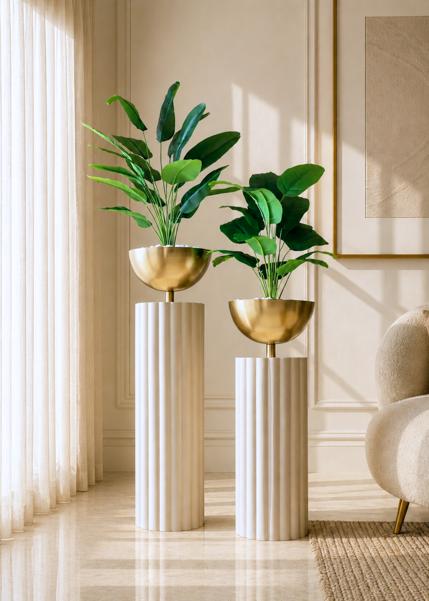Artificial Broad Leaf Banana Plant - 2.6 Feet