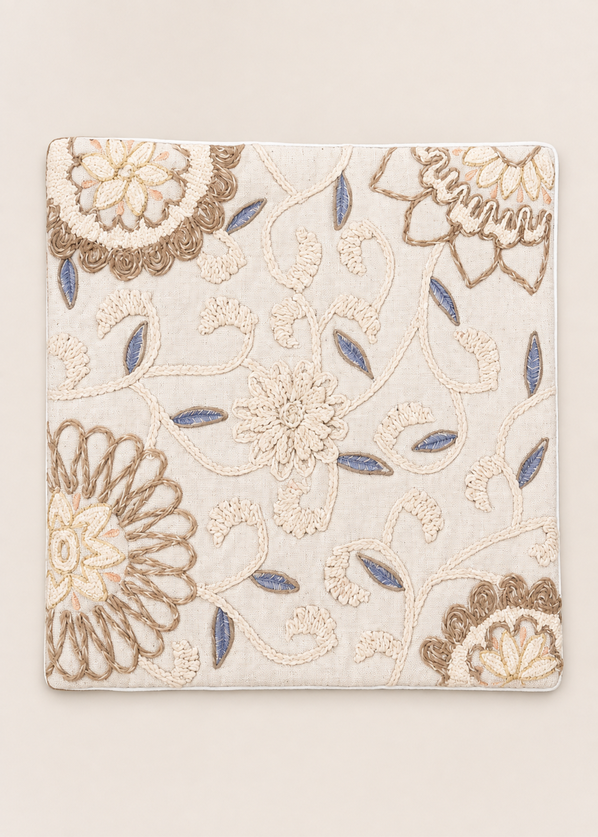Flora Ivory Cushion Cover
