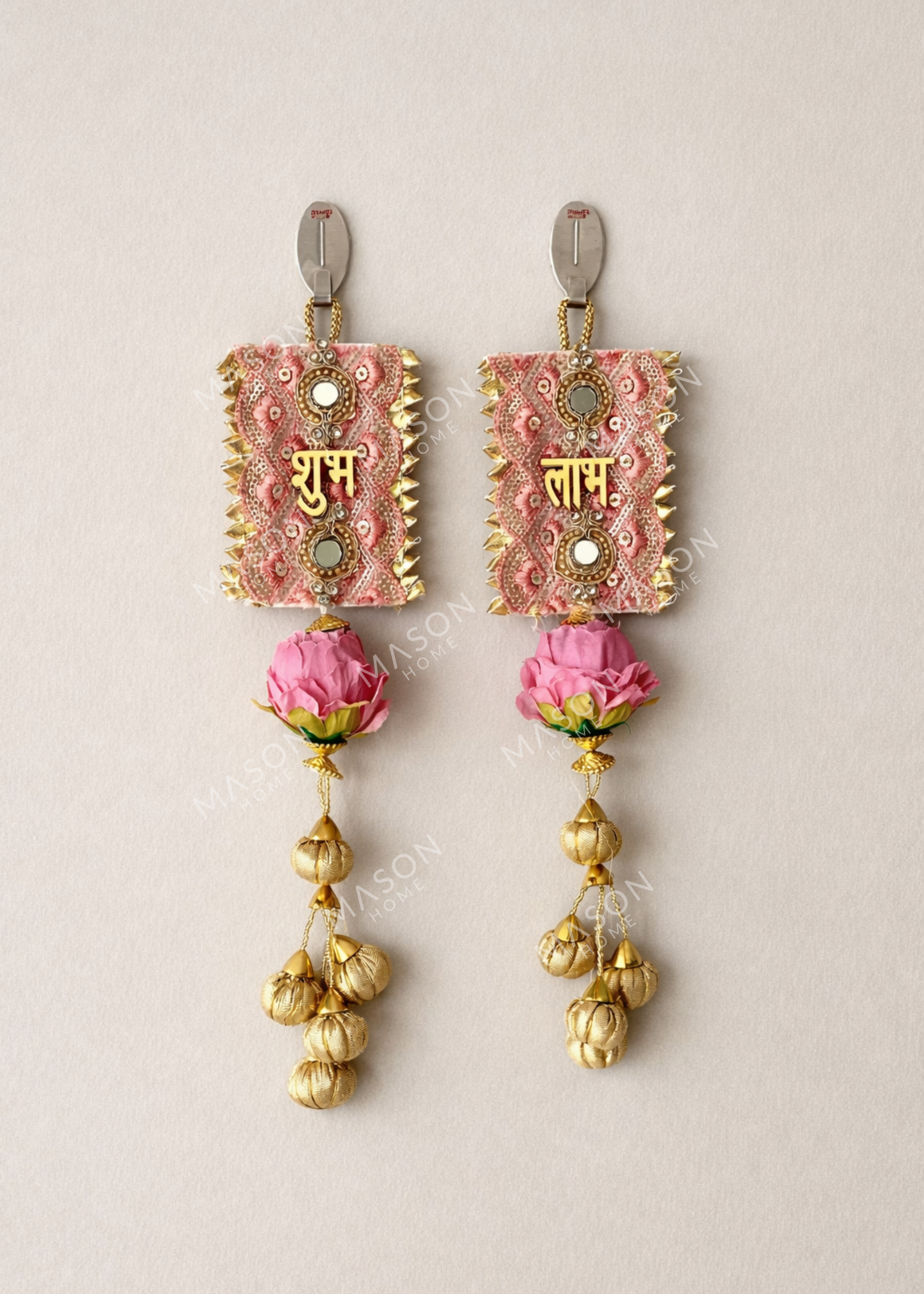 Aarna Lotus Shubh Labh Hanging – Pink
