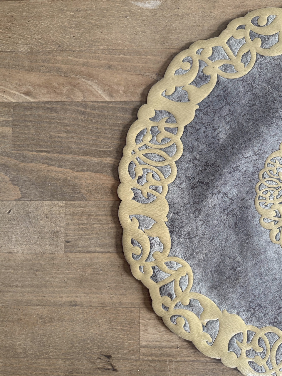 Fleur Placemat Grey - Set of 6