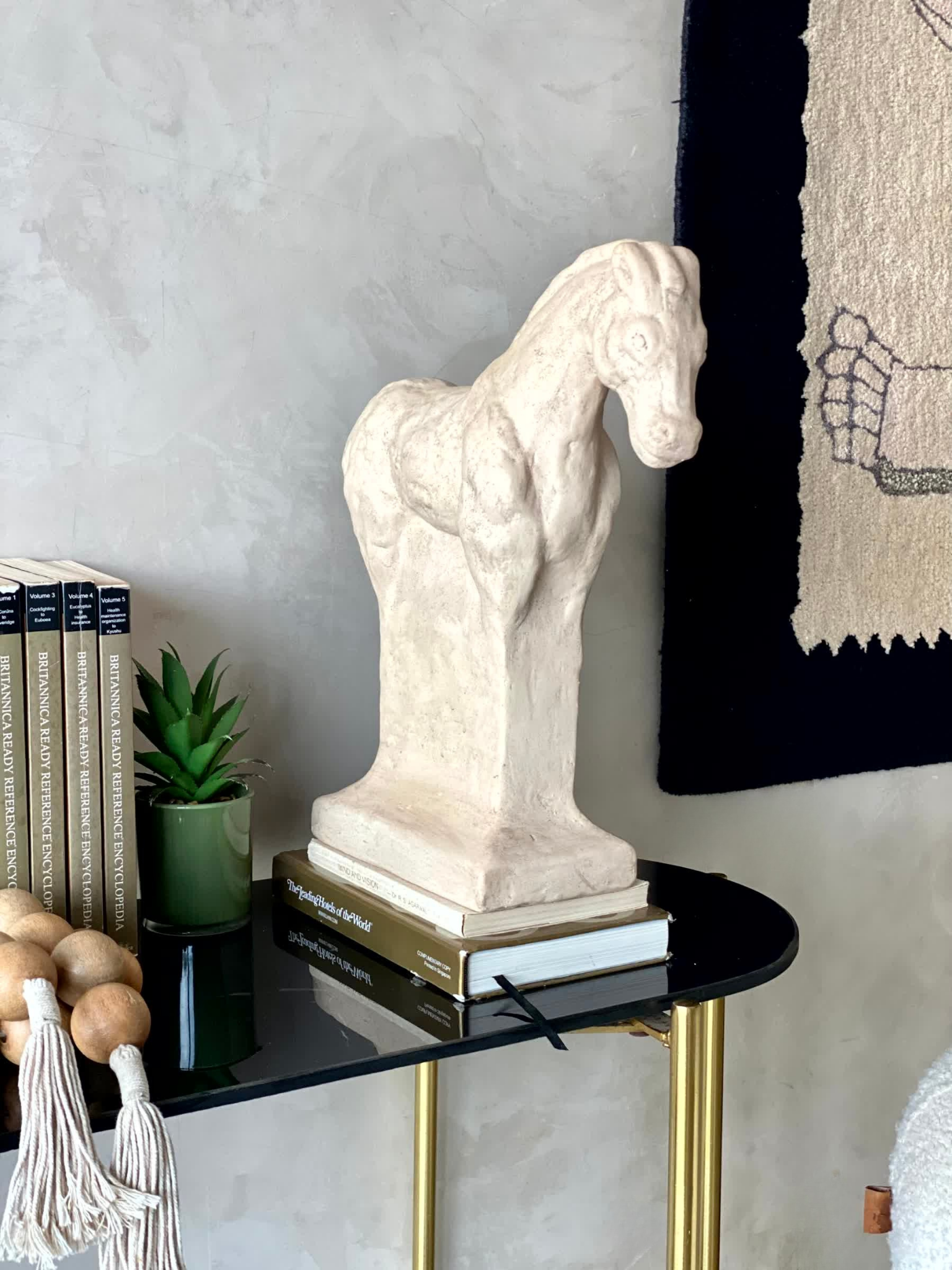 Terracotta Monarch Horse Sculpture