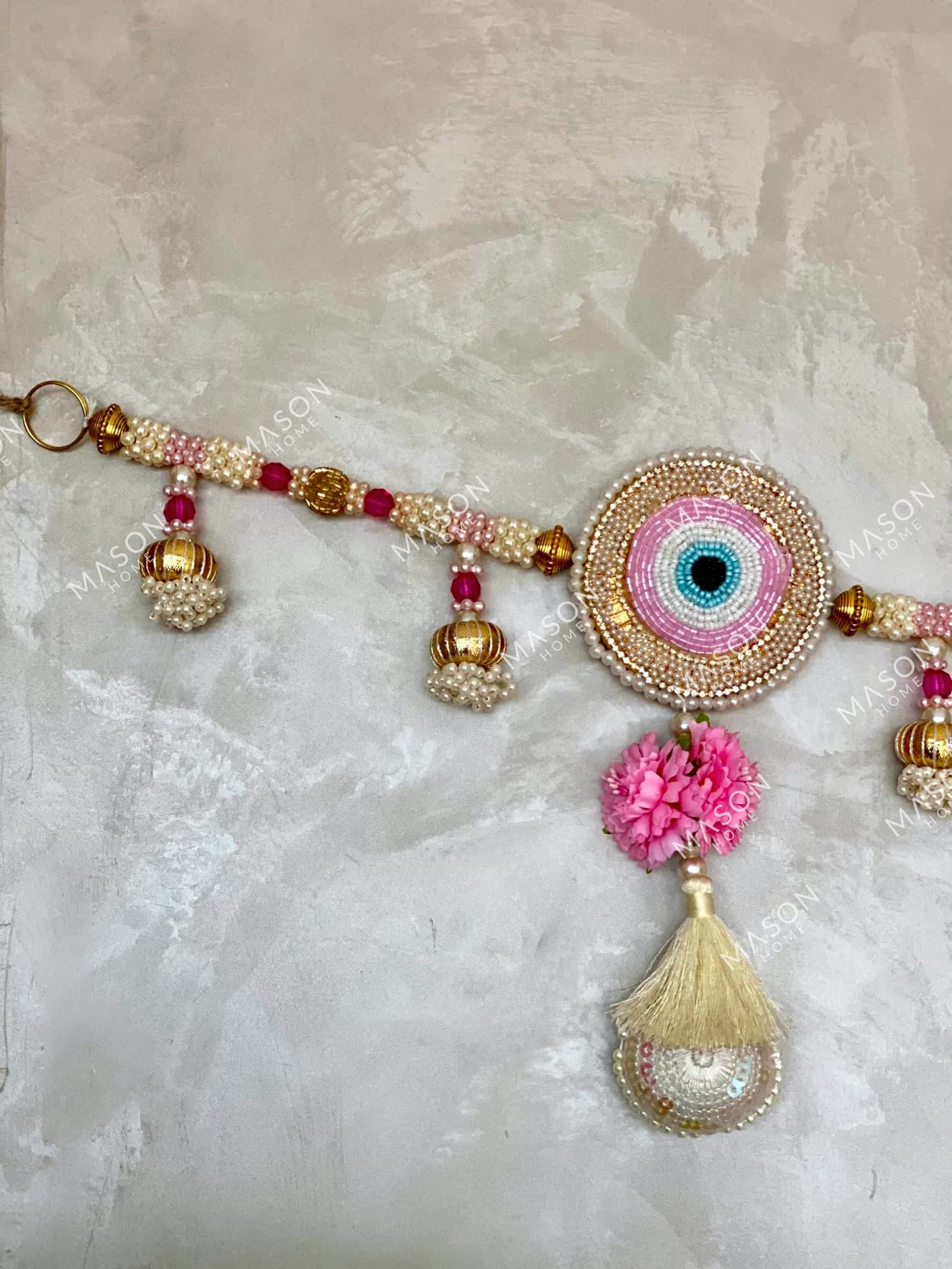 Pink Aura Festive Evil Eye Toran