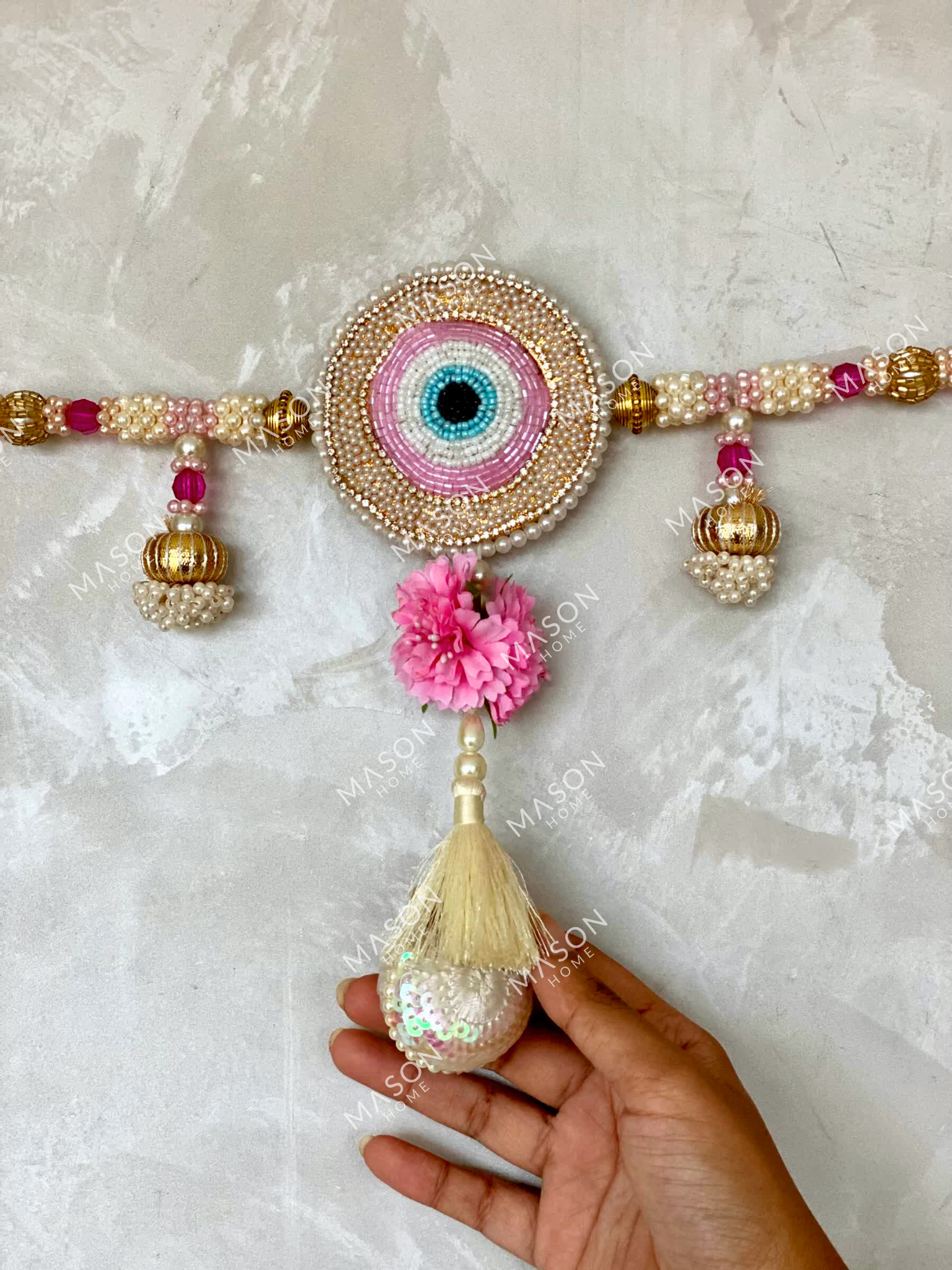 Pink Aura Festive Evil Eye Toran