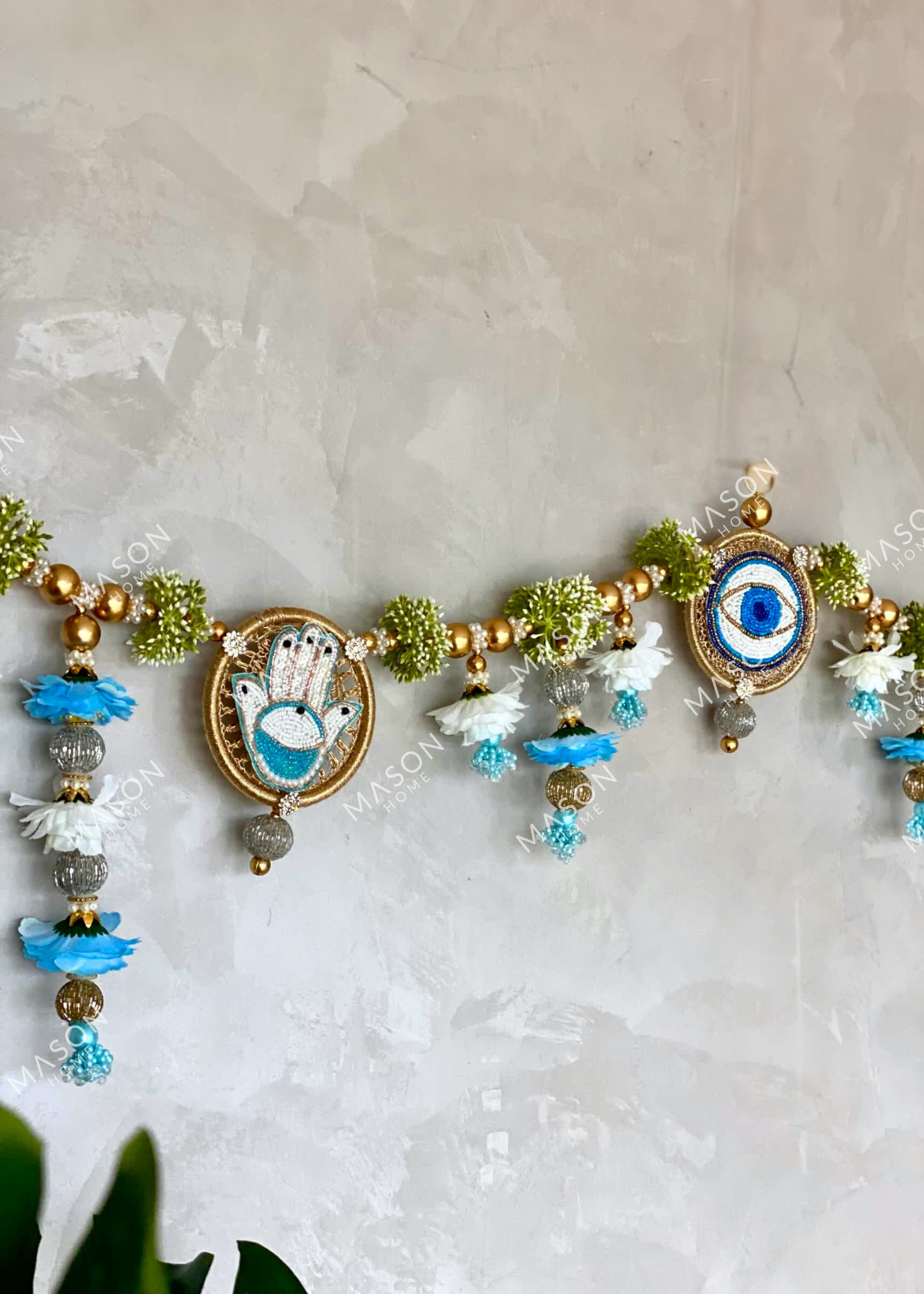 Festive Hamsa and Evil Eye Toran