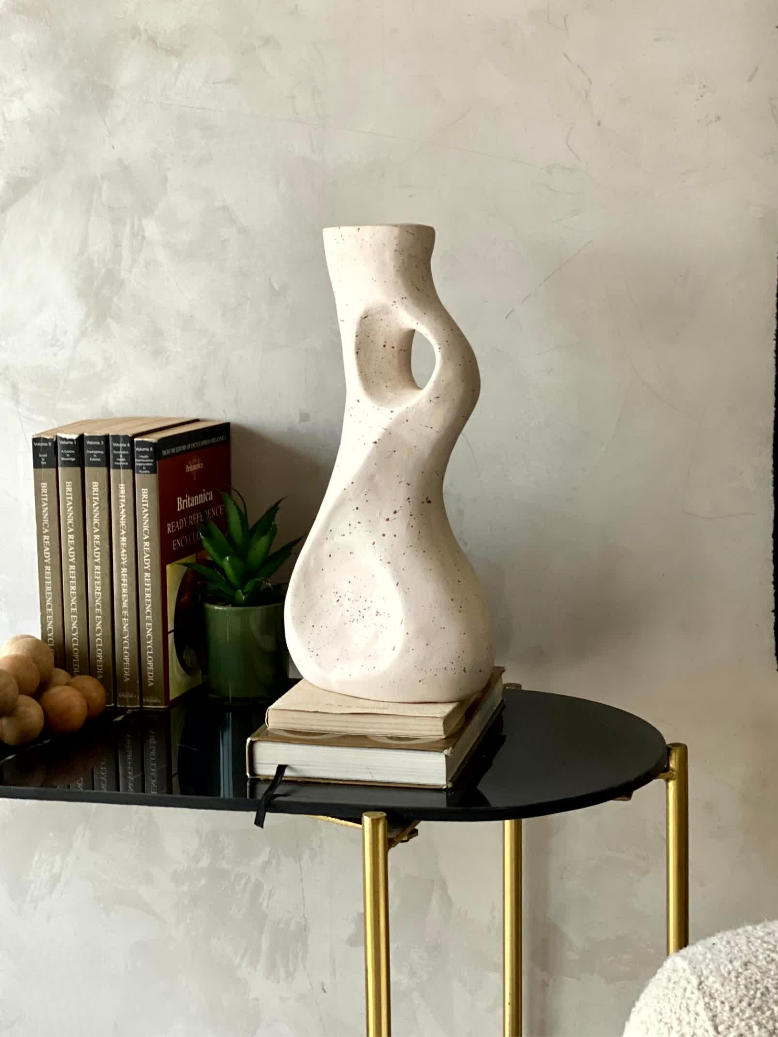 Terracotta Twisted Vase