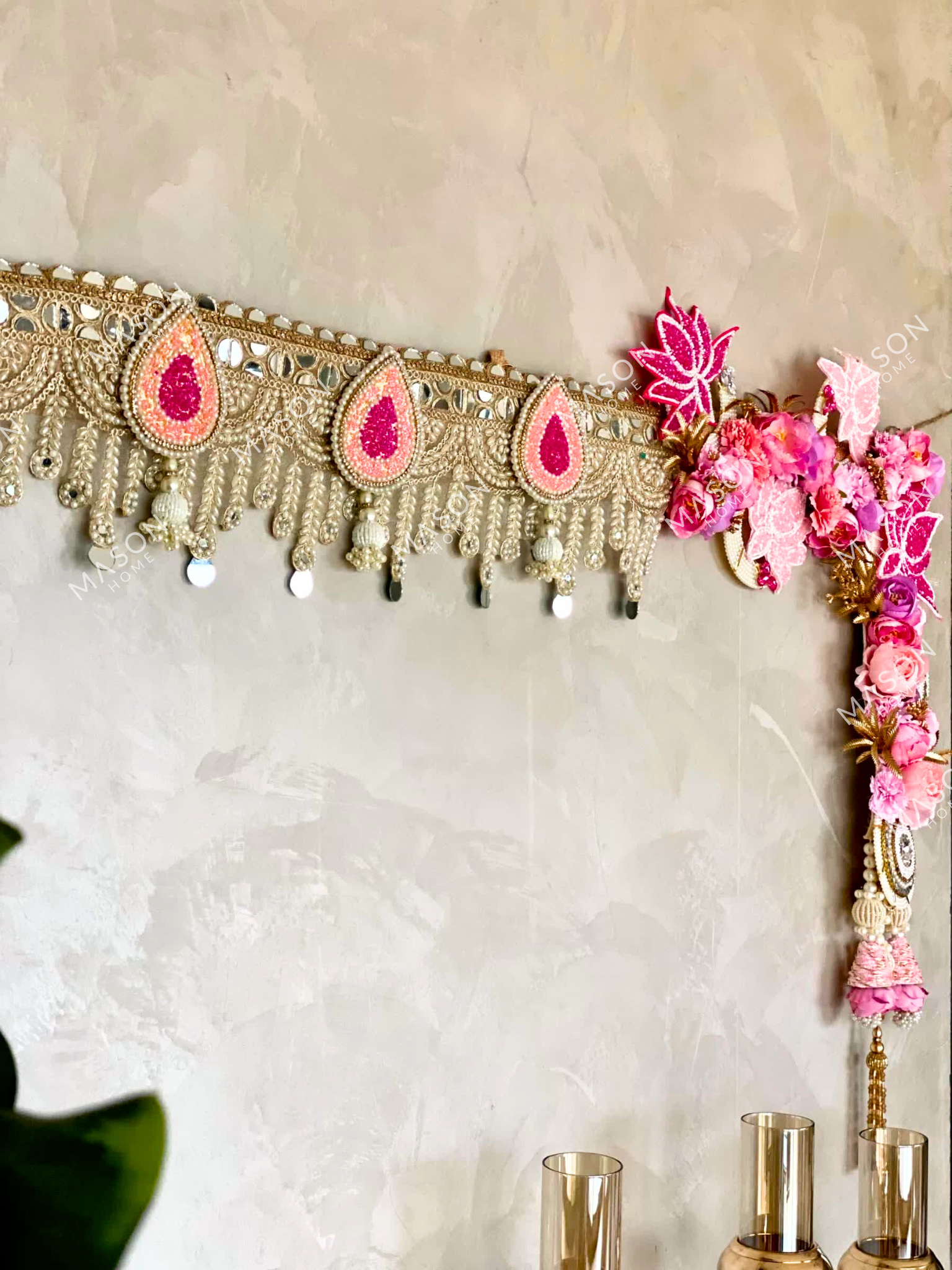 Lotus Bloom Festive Draped Toran