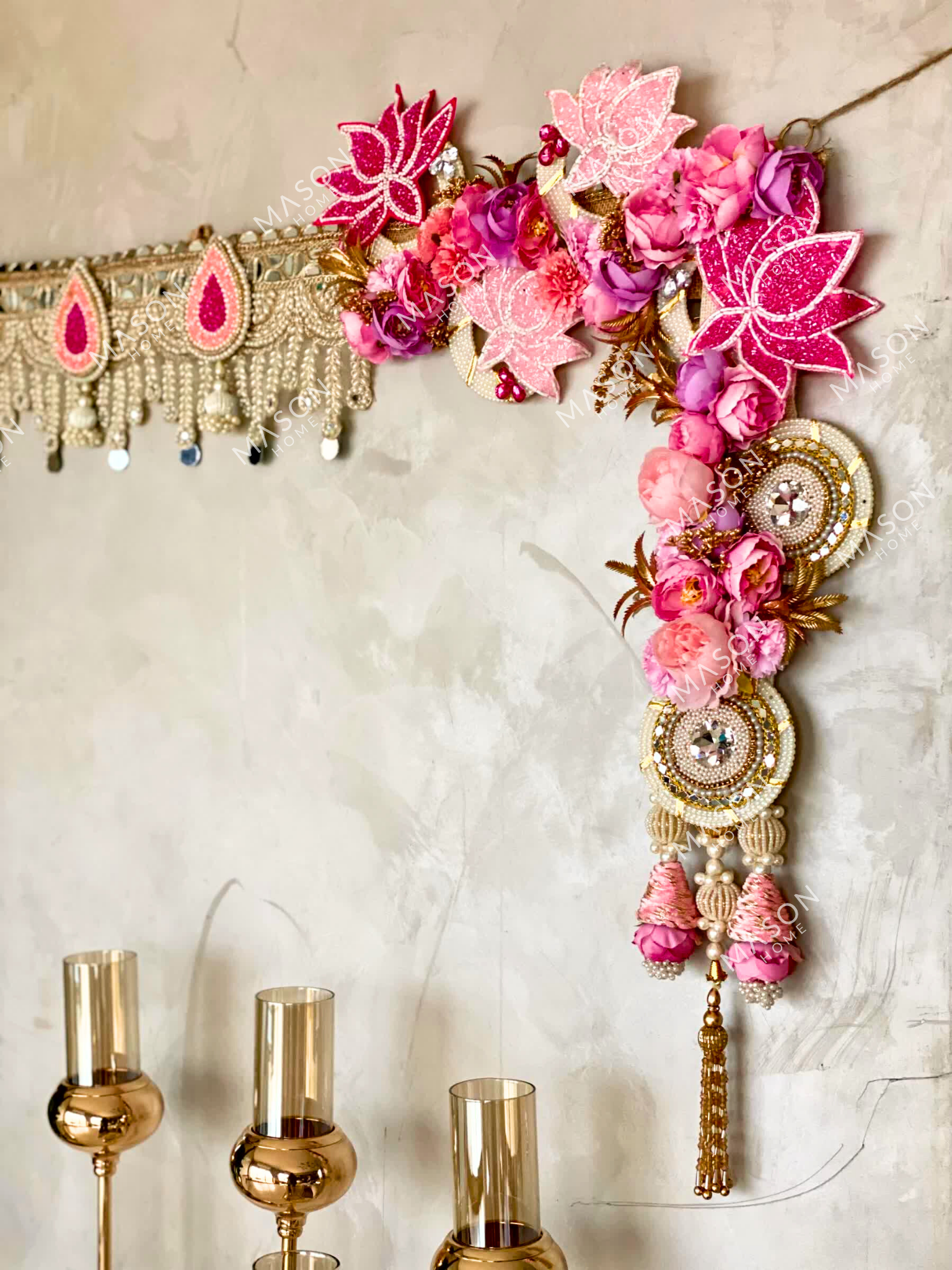 Lotus Bloom Festive Draped Toran