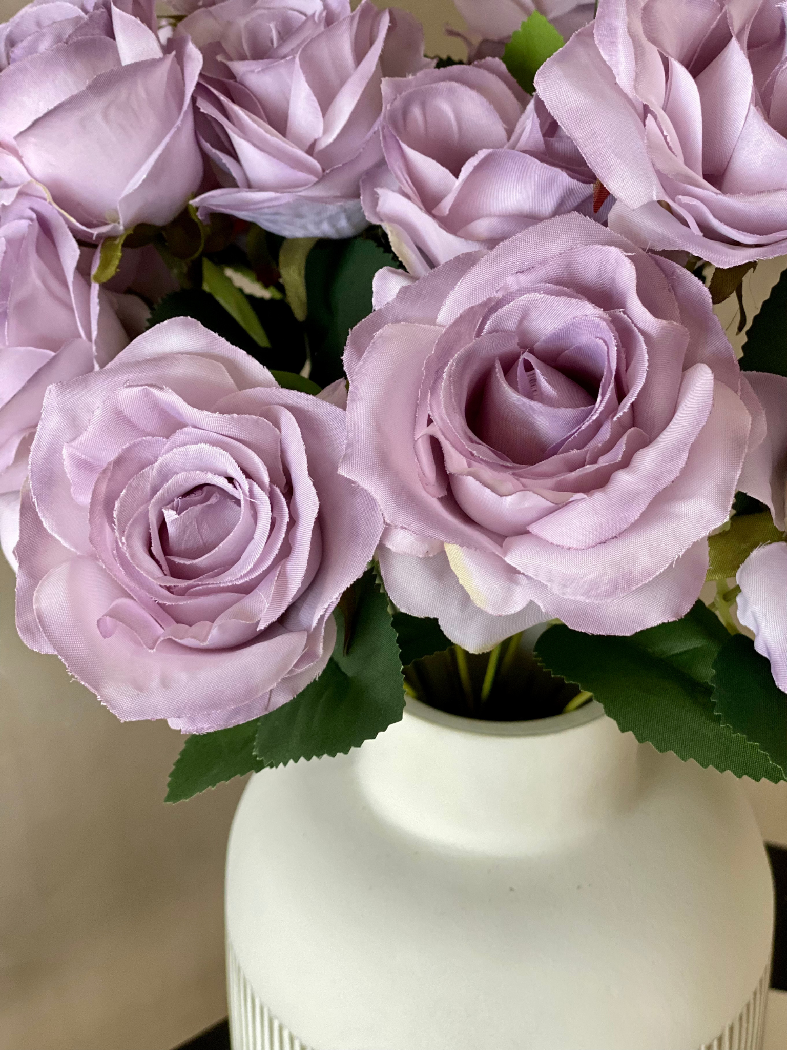 Artificial Lavender Rose Bunch