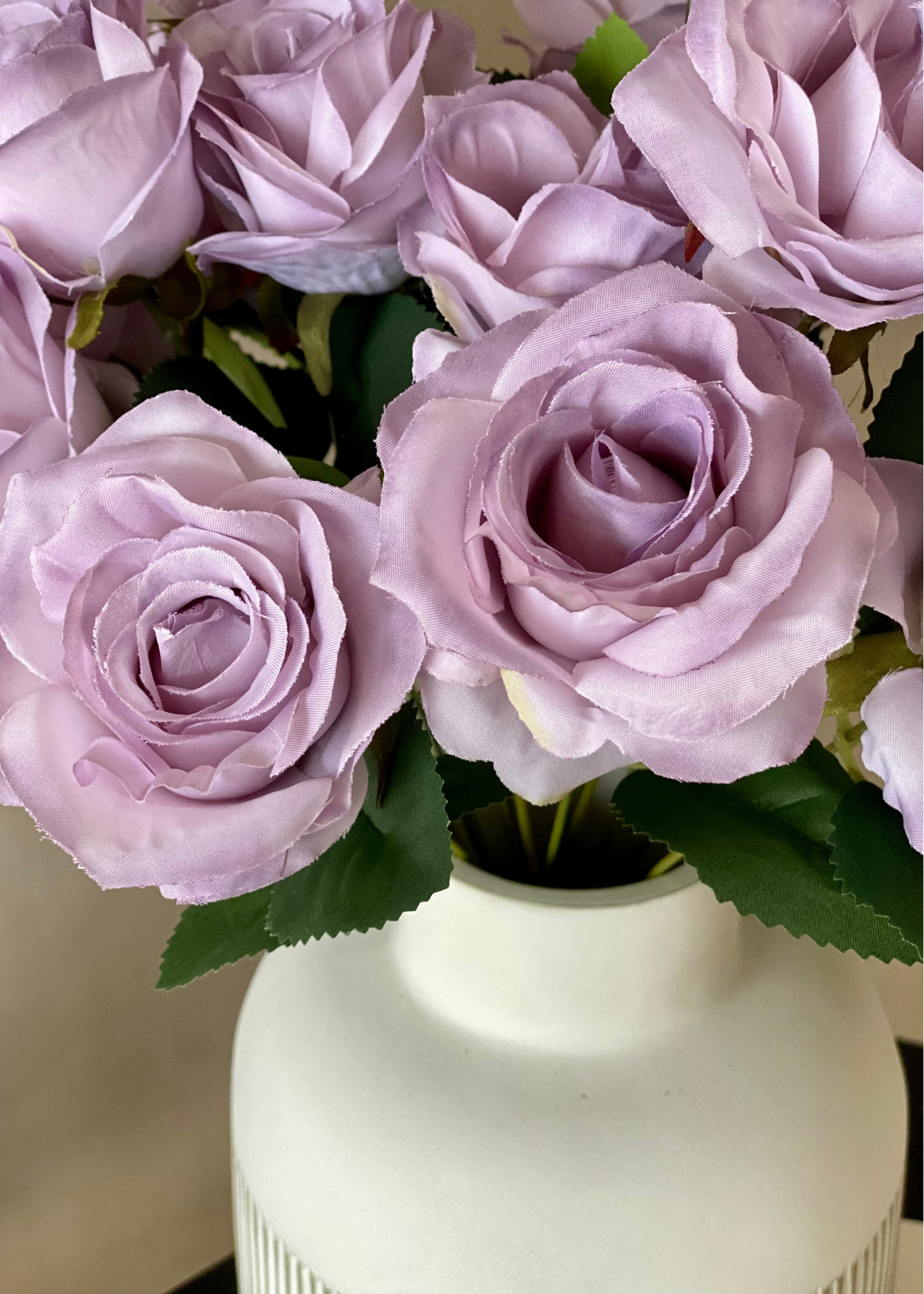 Artificial Lavender Rose Bunch