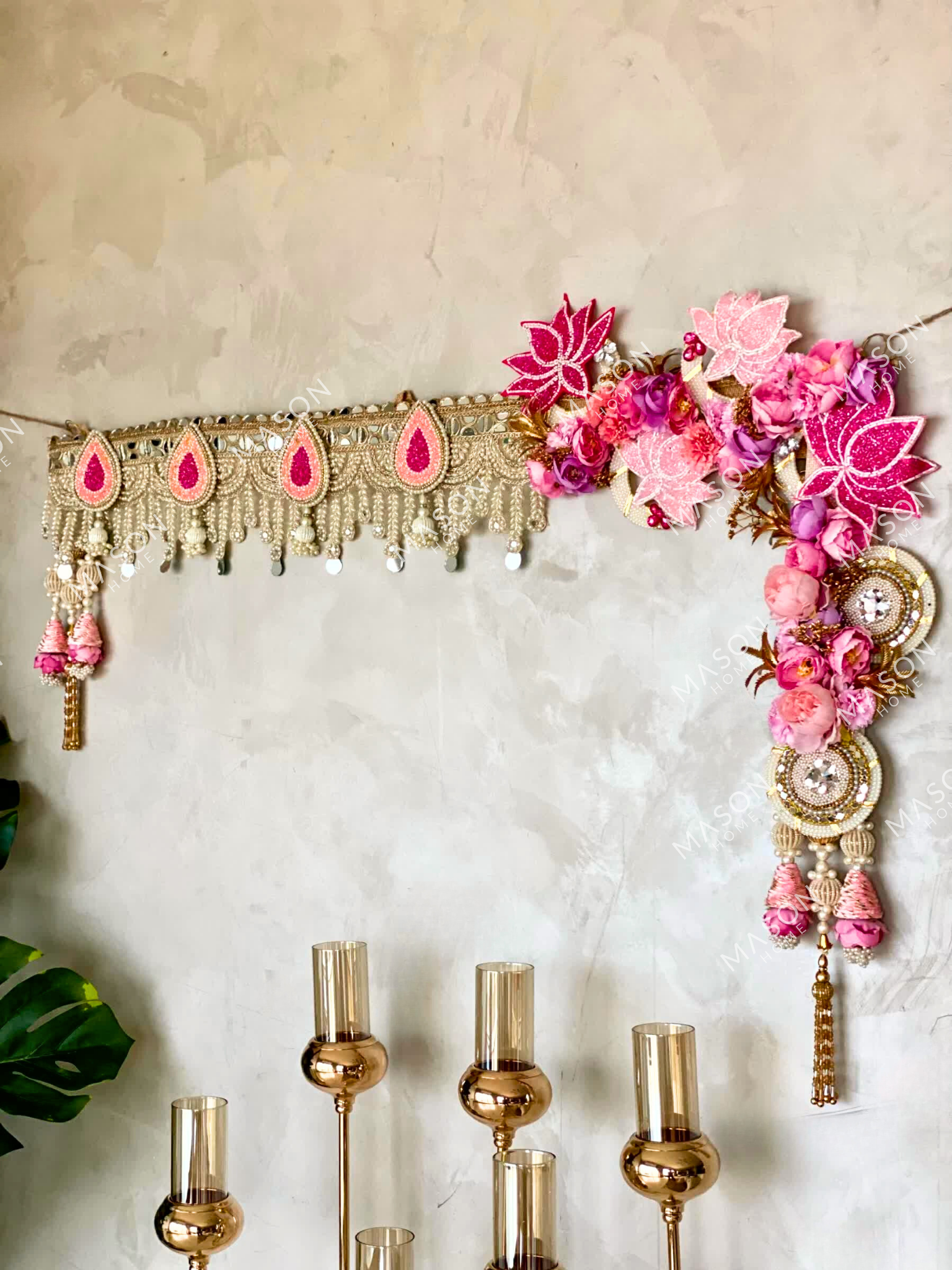 Lotus Bloom Festive Draped Toran