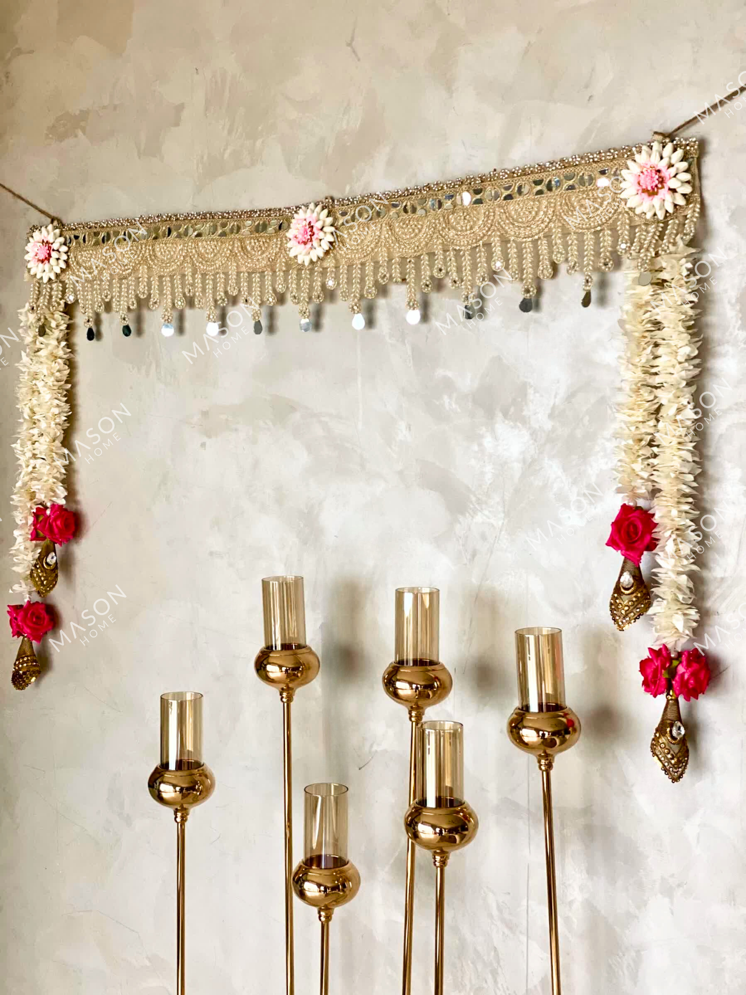Traditional Festive Mirror Bloom Toran