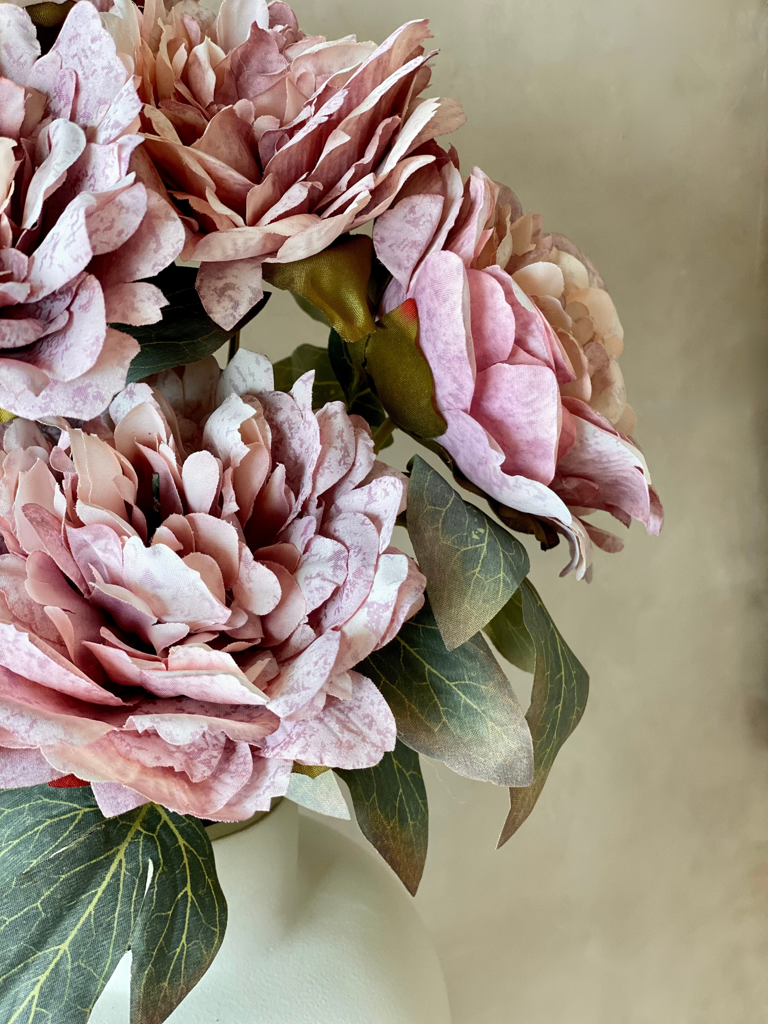 Artificial Lavender Peony Bunch