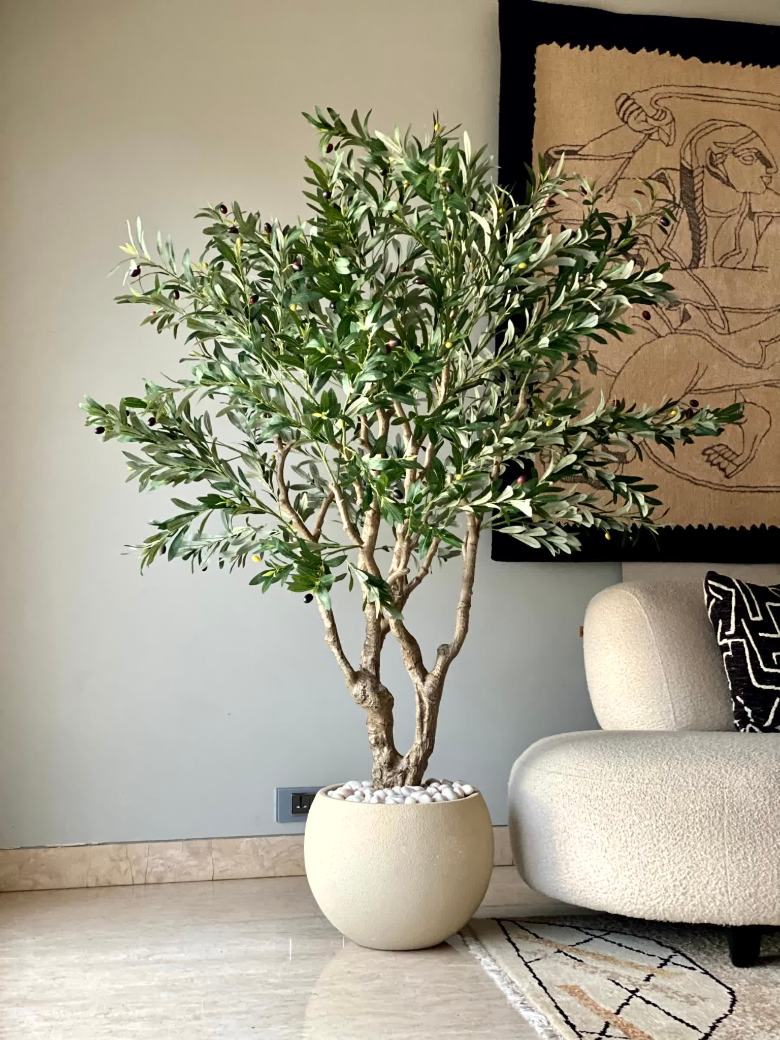 Artificial Olive Allure Plant - 6 Feet
