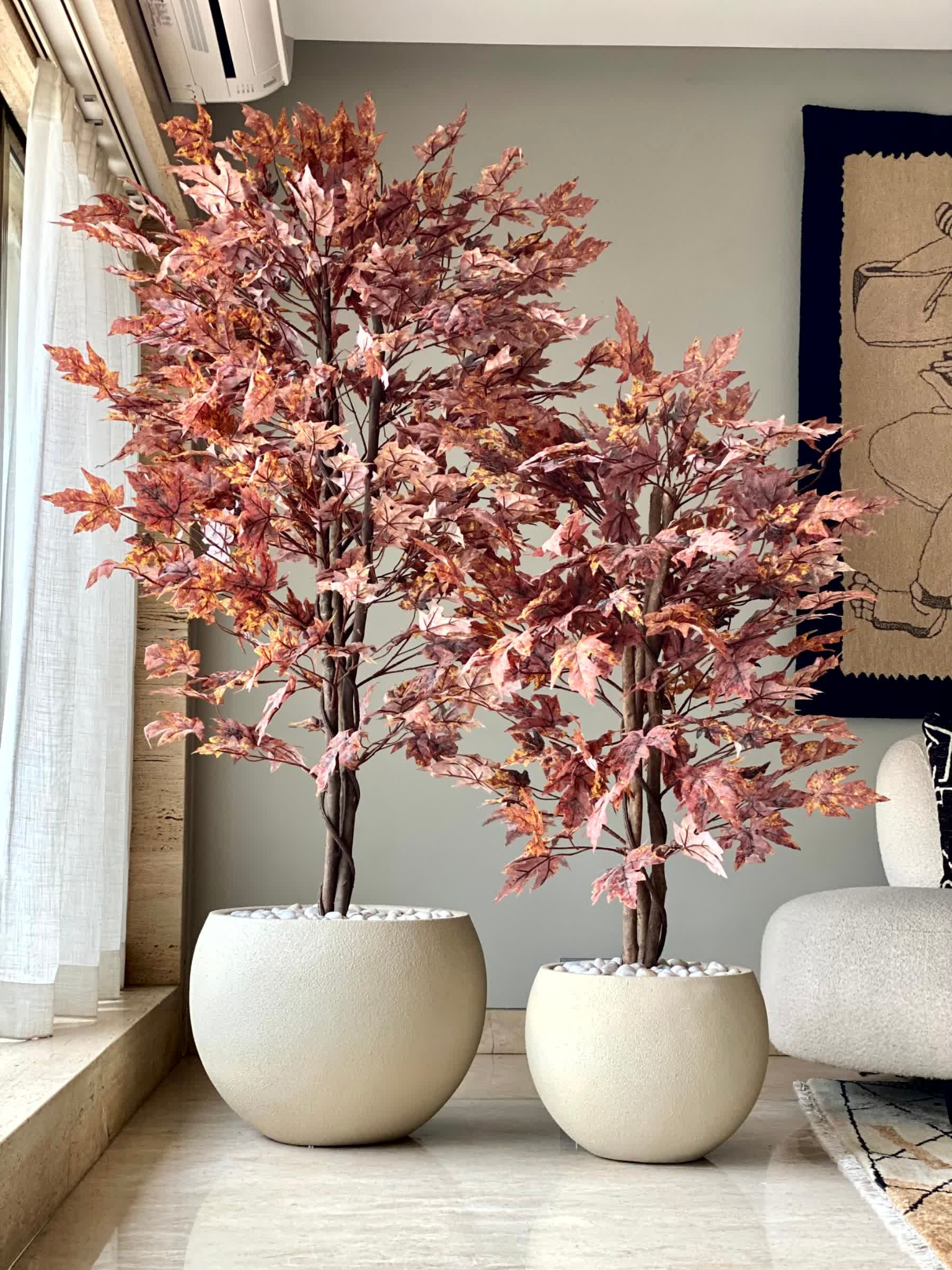 Artificial Canadian Maple Plant - 6.5 Feet