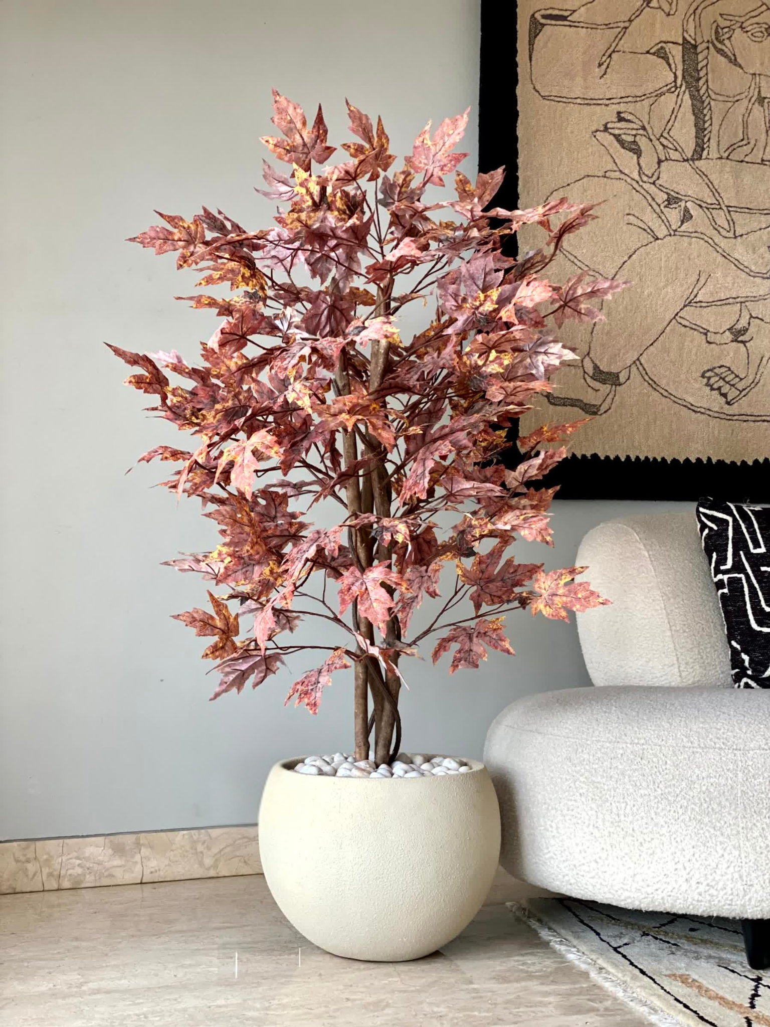 Artificial Canadian Maple Plant - 4 Feet