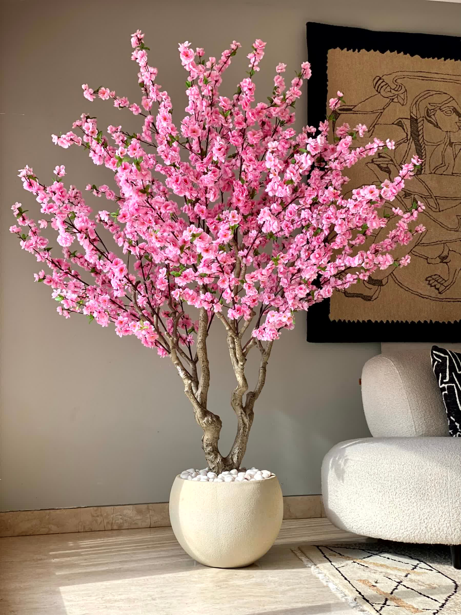 Artificial Cherry Blossom Plant - 6 Feet