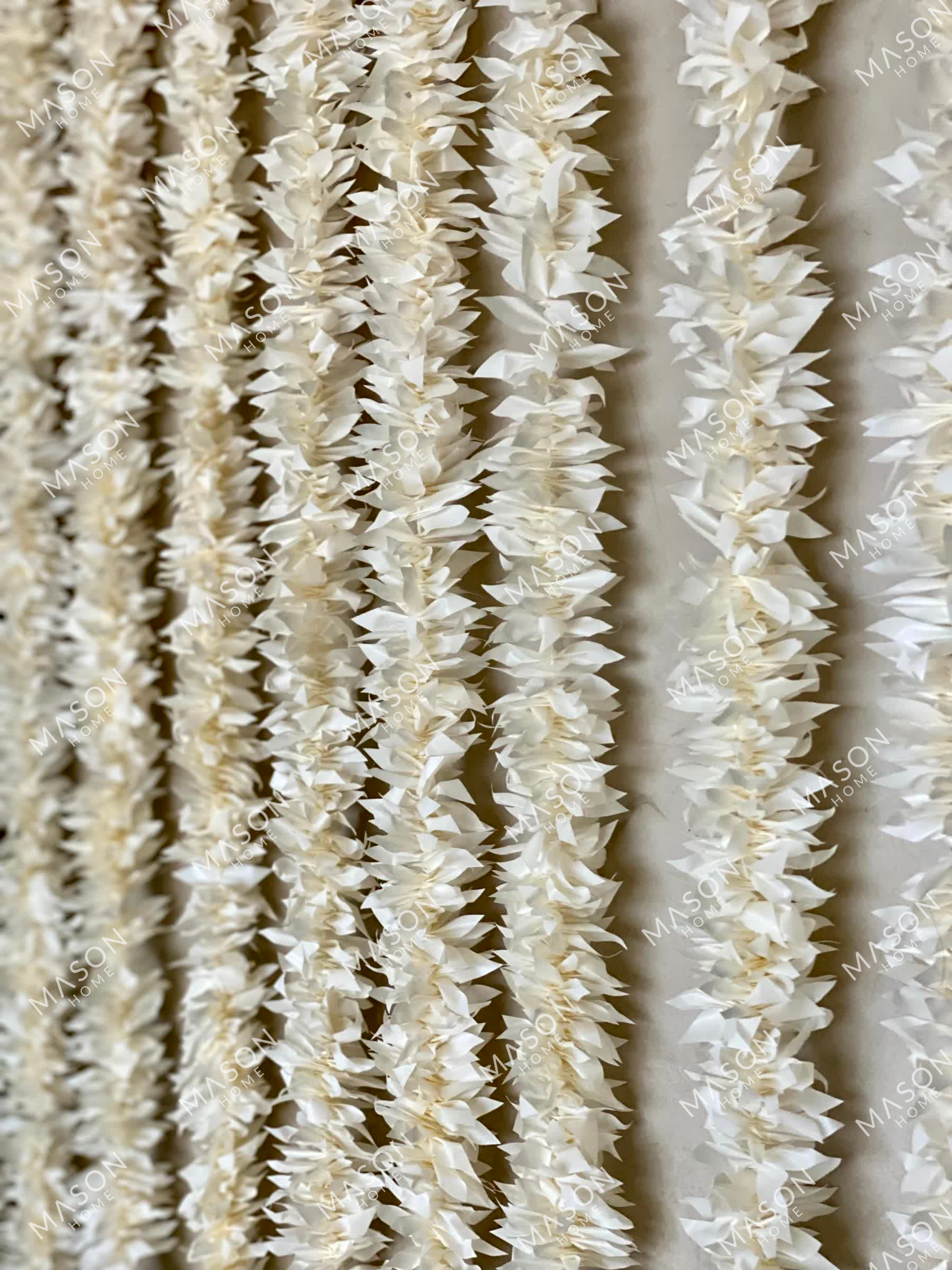 Decorative Artificial White Gajra - Set Of 12 (3 Feet)