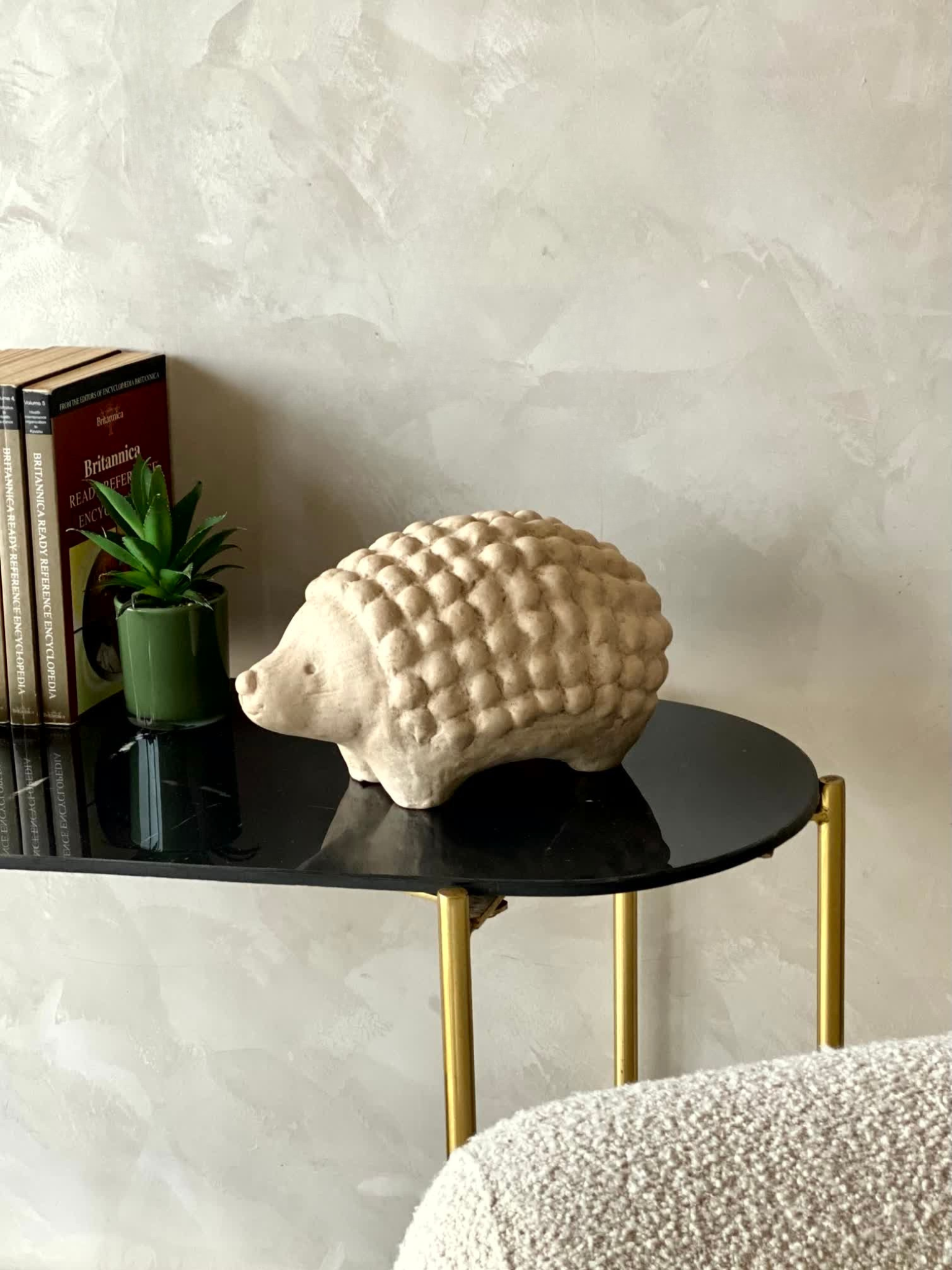 Terracotta Hedgehog Sculpture