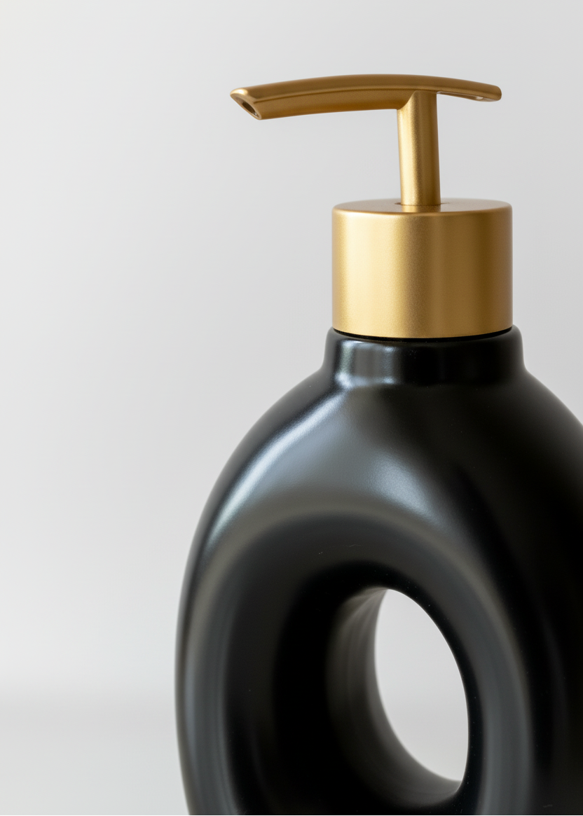 Orb Hollow Bathroom Dispenser - Black