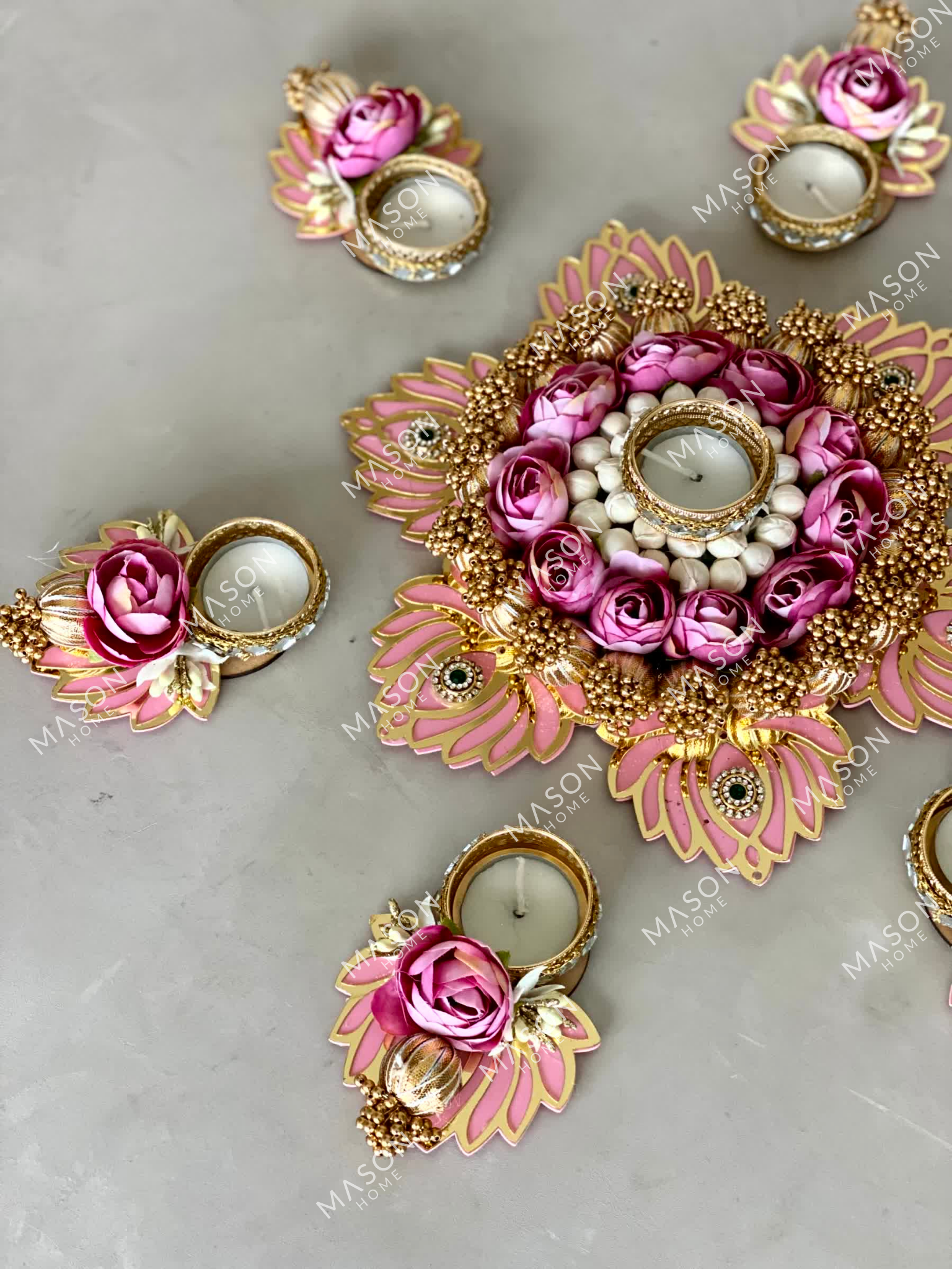 Festive Lotus Bloom Rangoli
