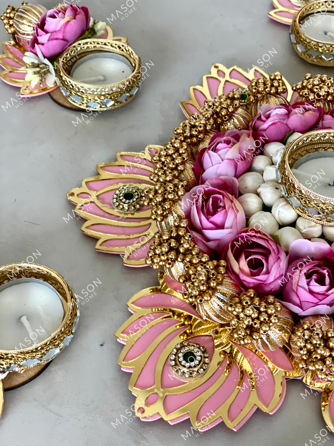 Festive Lotus Bloom Rangoli