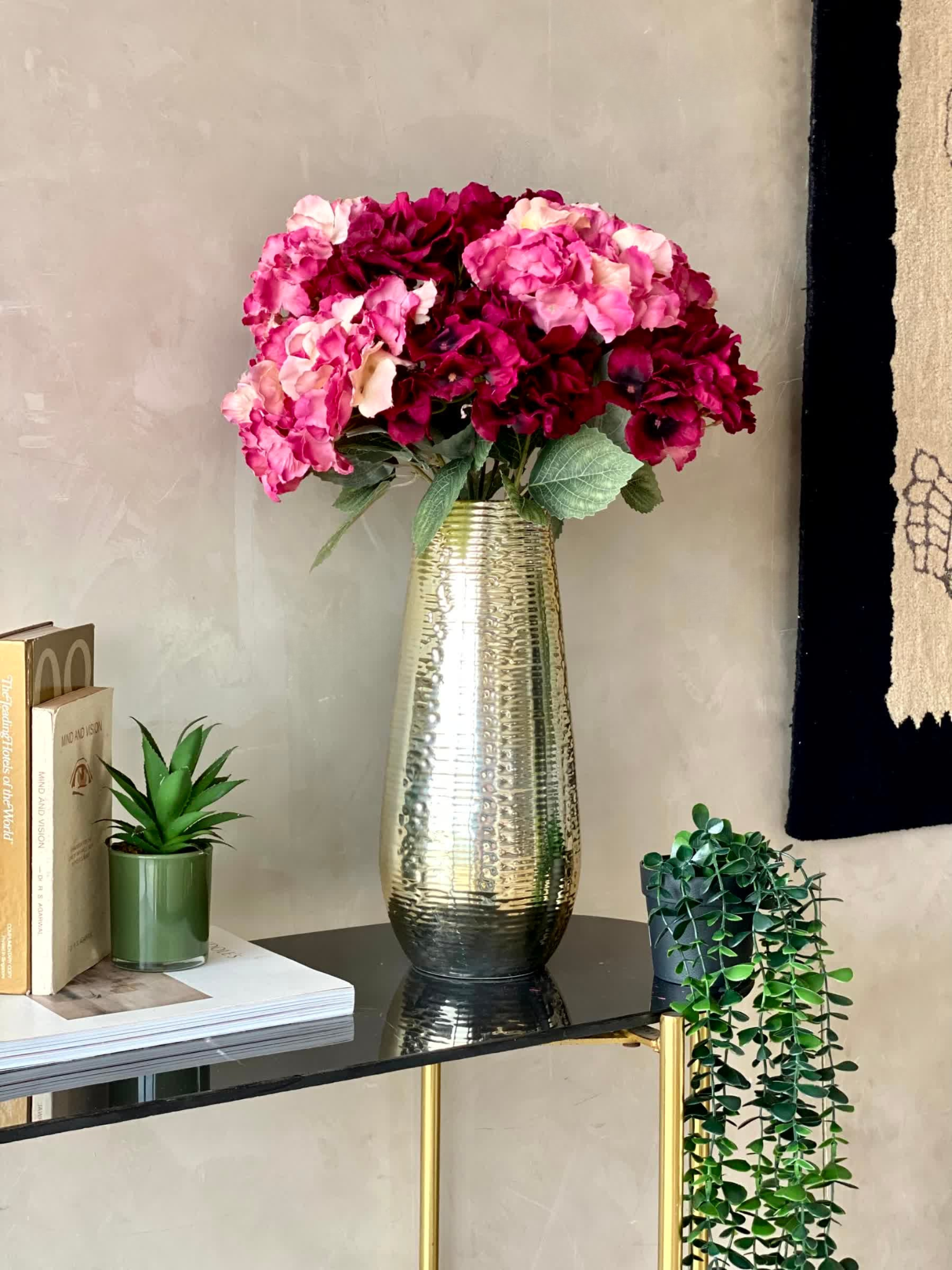 Artificial Mixed Hydrangea Flower (Set of 2)