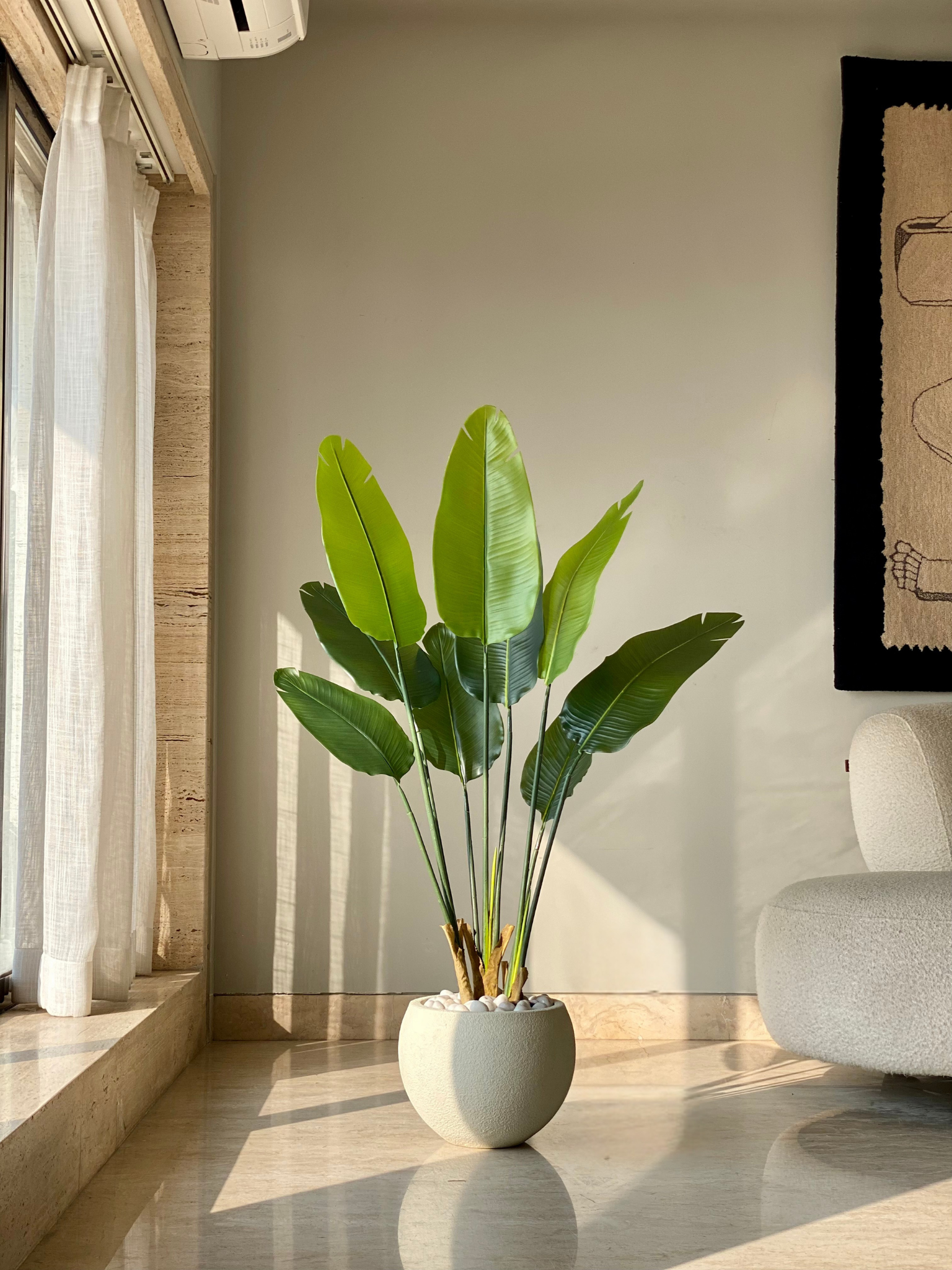 Artificial Coastal Palm Plant - 4 Feet