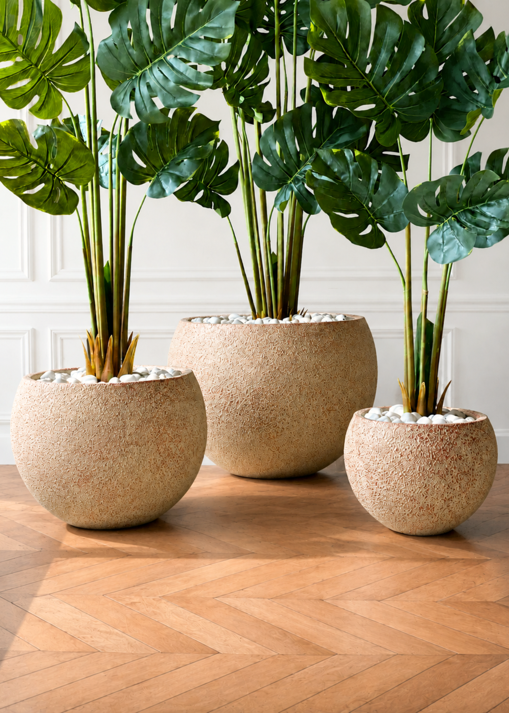 Lithos Planters - Raw Terracotta
