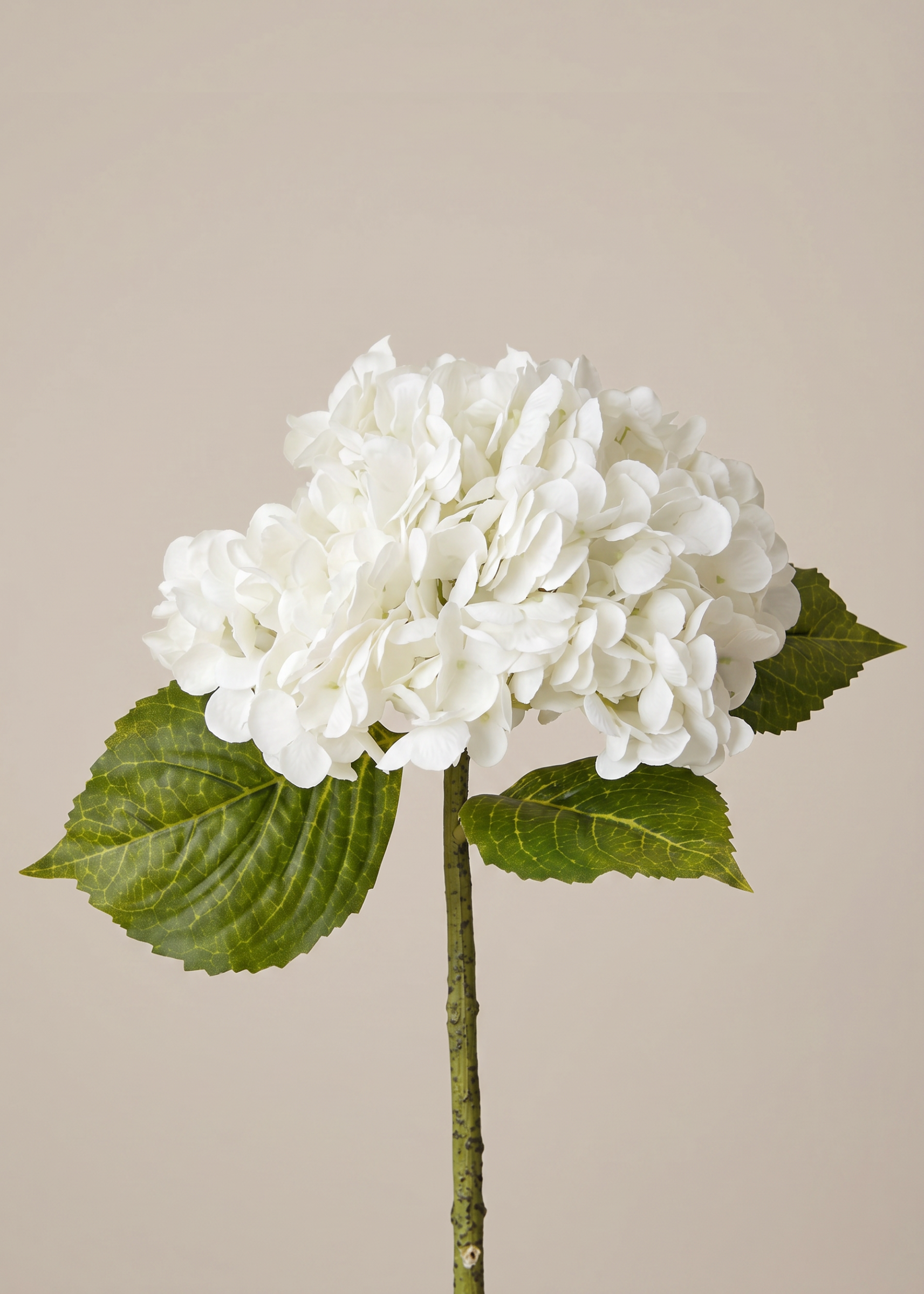 Artificial Hydrangea Flower Bunch – White